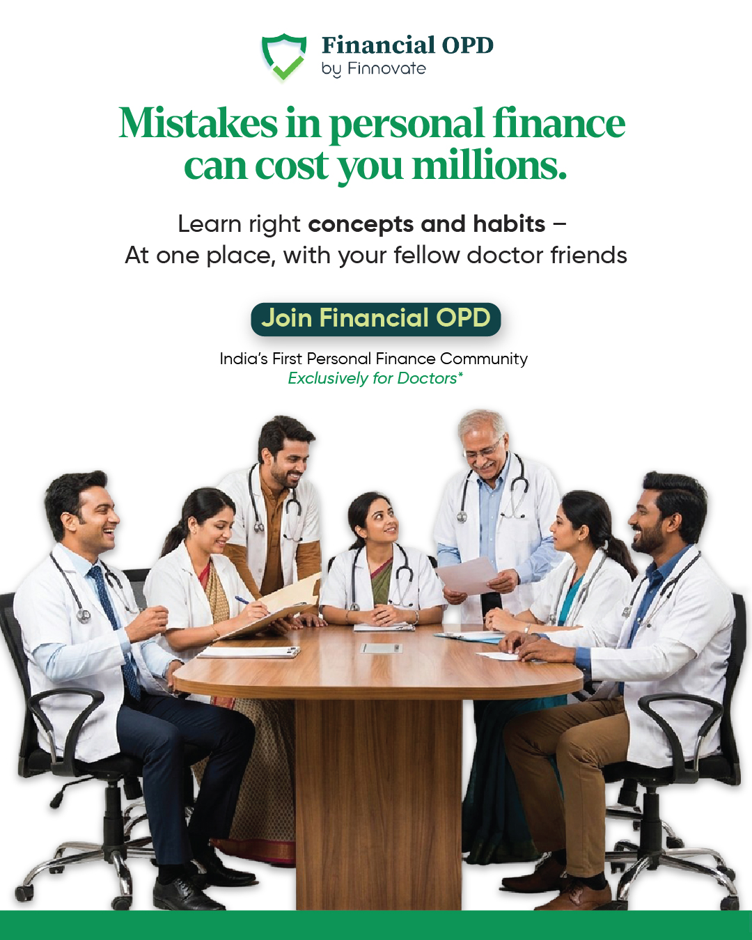 Financial OPD Facebook ad: Join Financial OPD by Finnovate now.