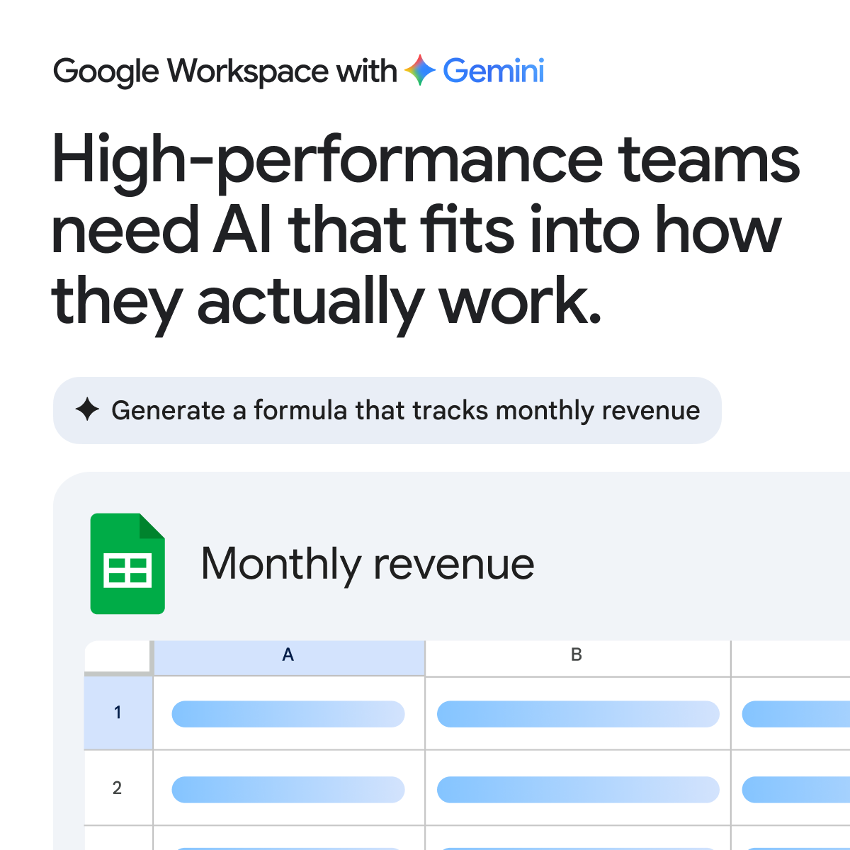 Google Workspace Facebook ad: One subscription. So much value.