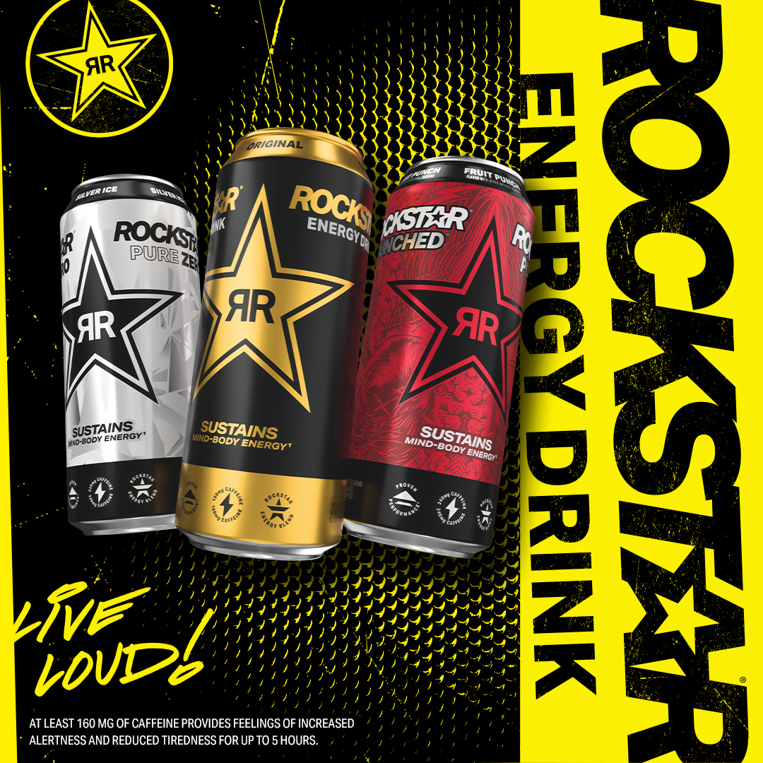 Rockstar Energy Drink Facebook ad: Break The Rules. Live Loud.