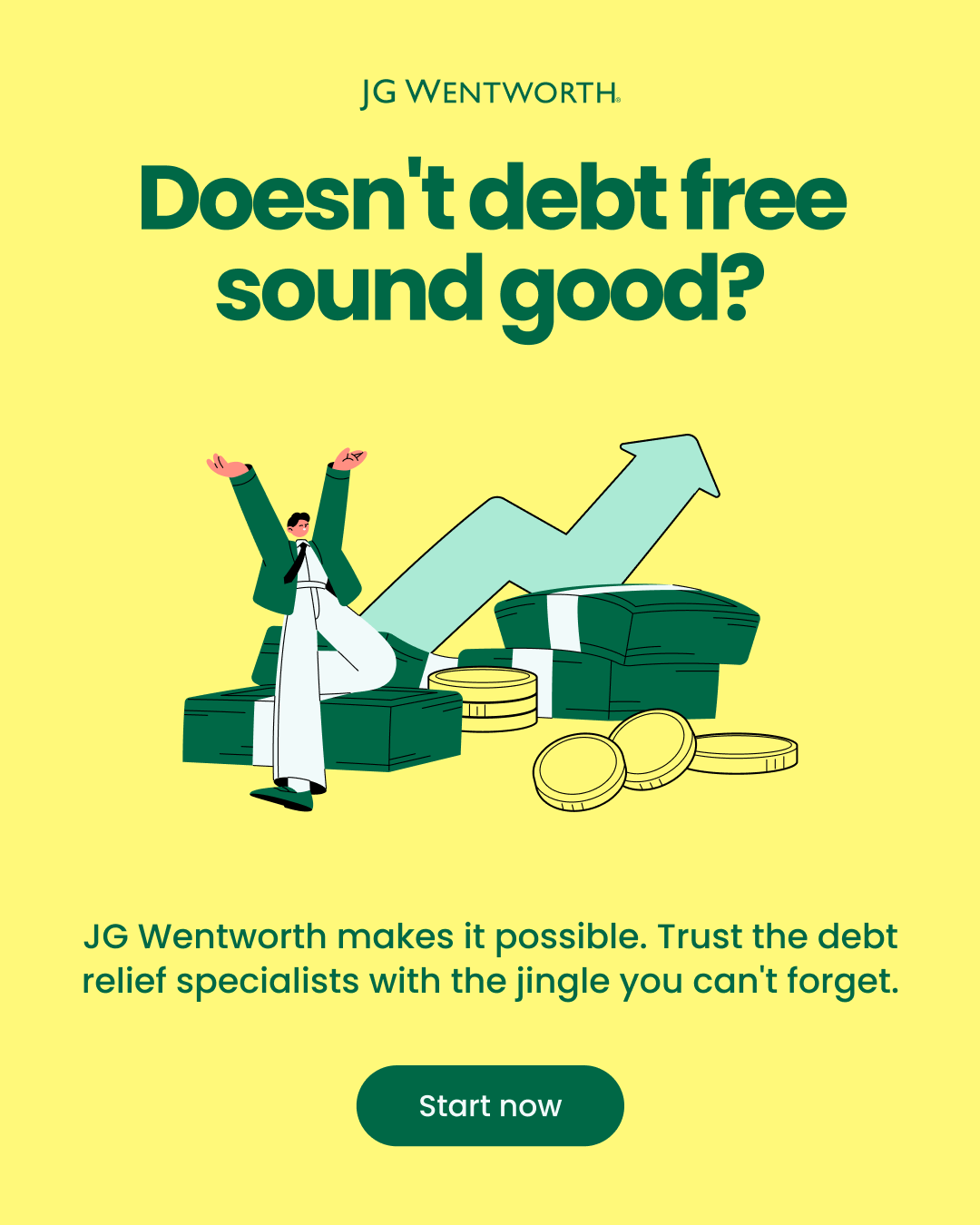 JG Wentworth Facebook ad