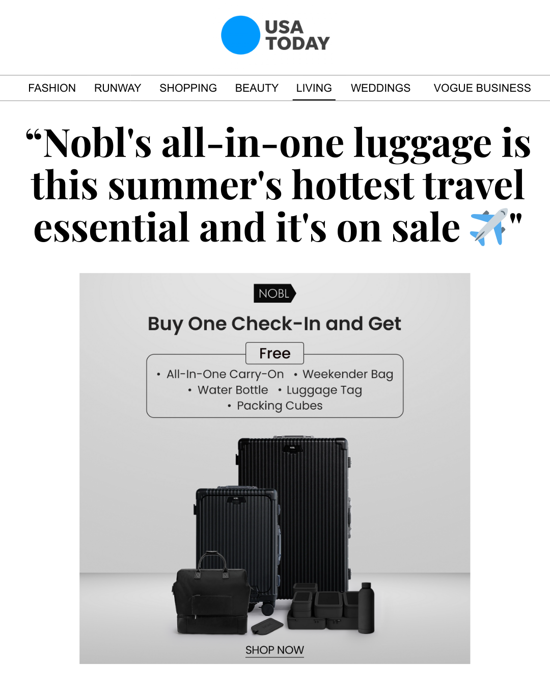 Trusted Luggage Guide Facebook ad