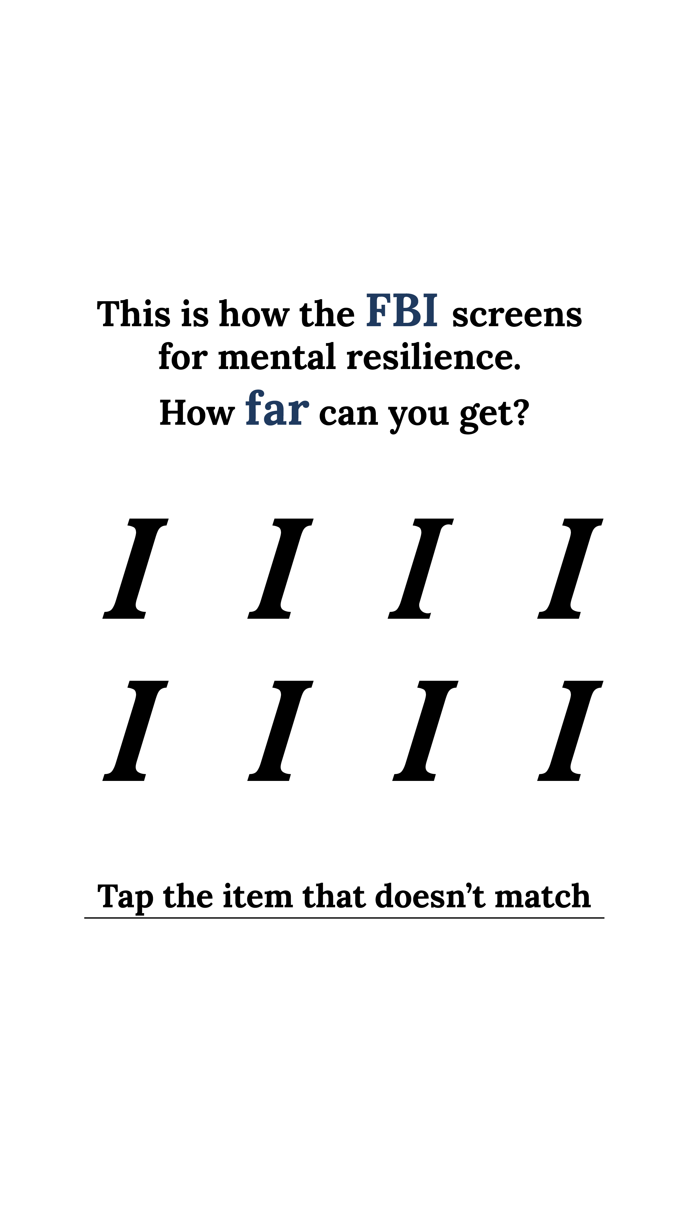 Personality Type Facebook ad