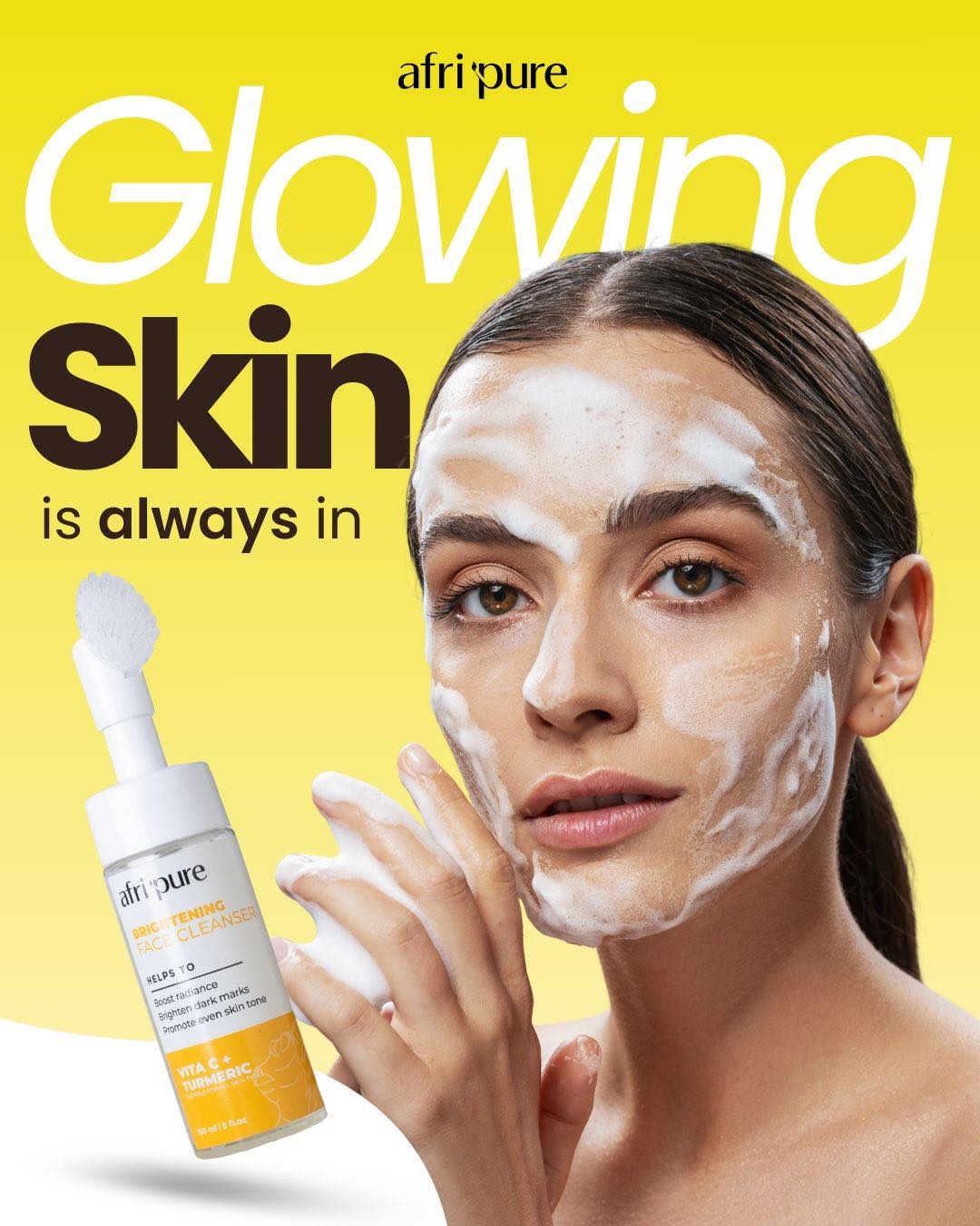 Afripure Facebook ad: Unlock radiant skin >>