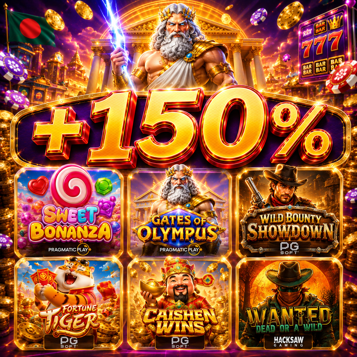 Top Game - Play play Facebook ad: HAVE NICE DAY +150%