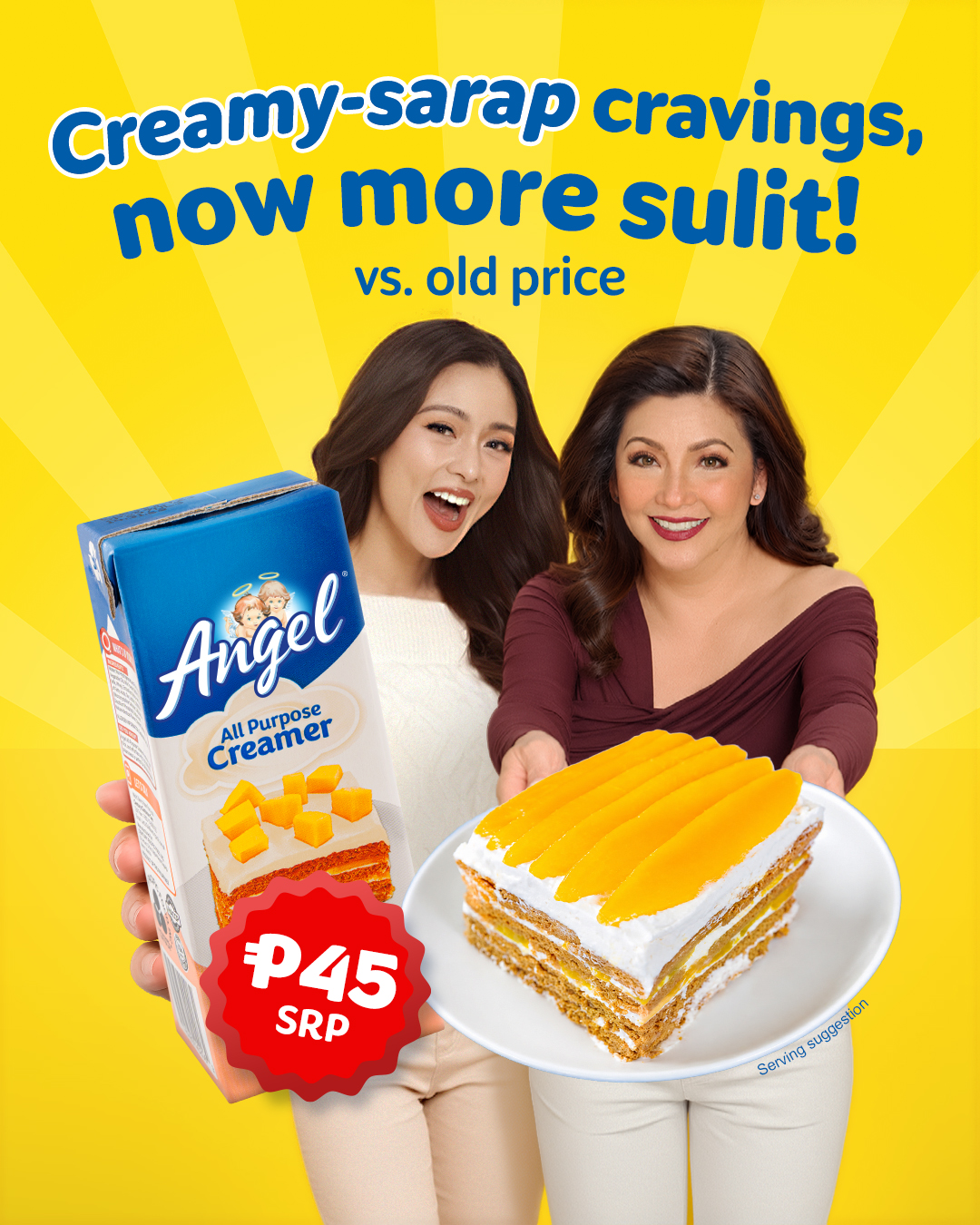 I love Angel Milk Facebook ad: Good news for your favorites!