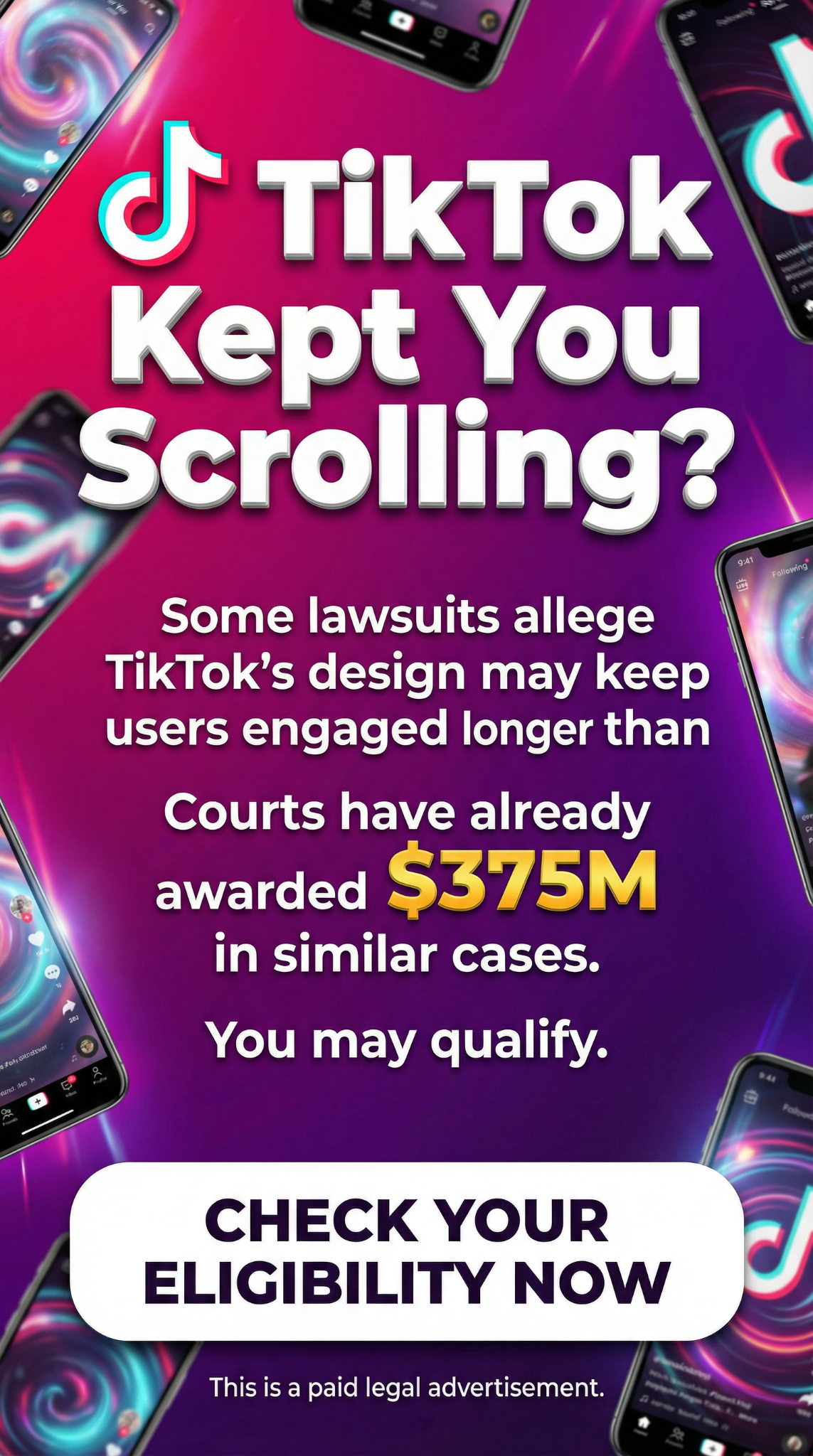 Lawsuit-Notification.com Facebook ad