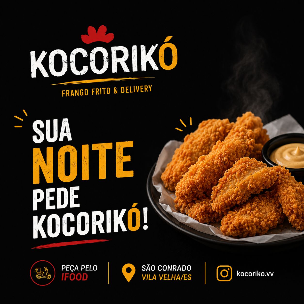 kocoriko.vv Facebook ad: Kocoricó Fried Chicken | Delivery em VILA VELHA | Pedido…