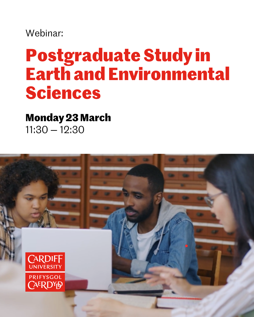 Cardiff University Facebook ad