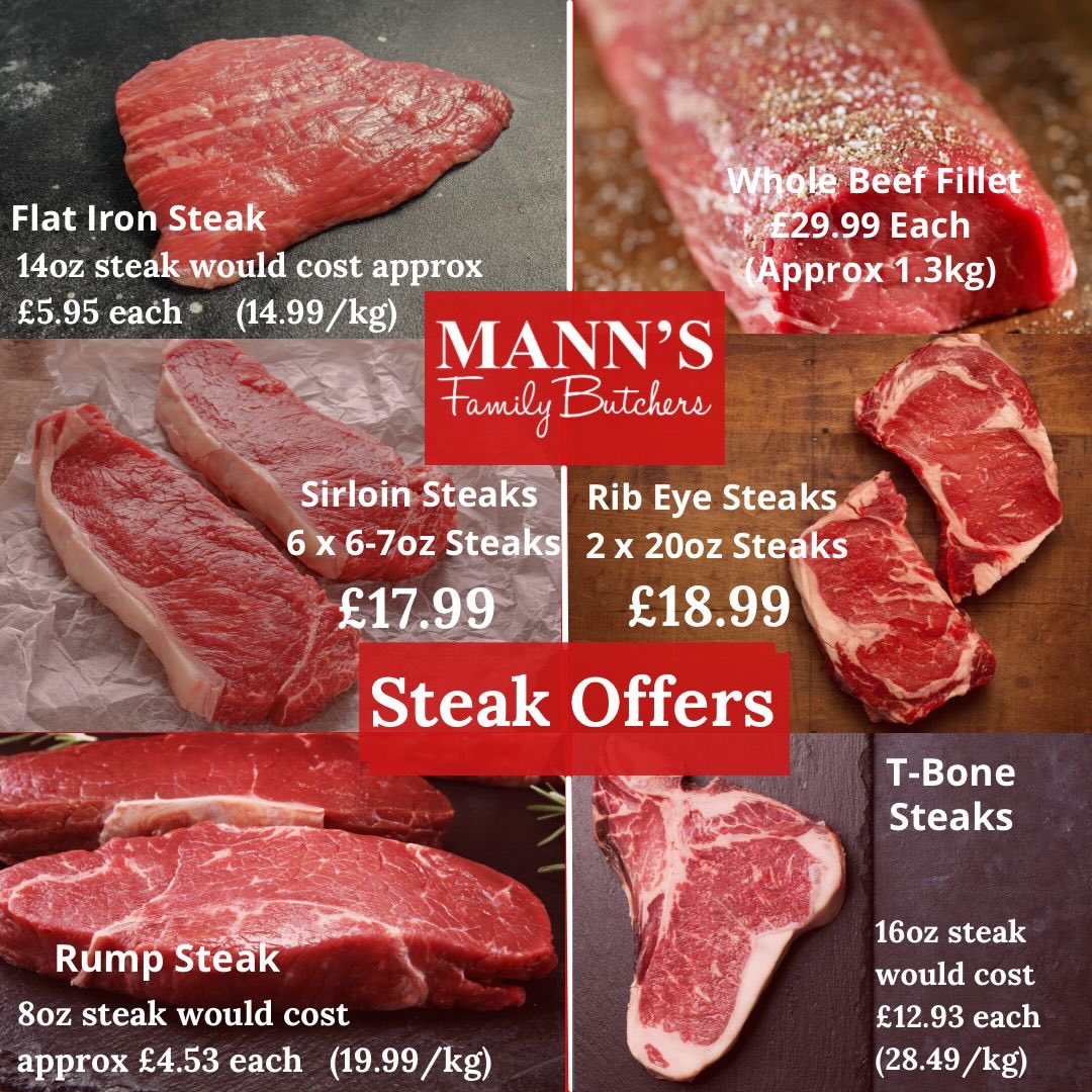 Manns Family Butchers Facebook ad