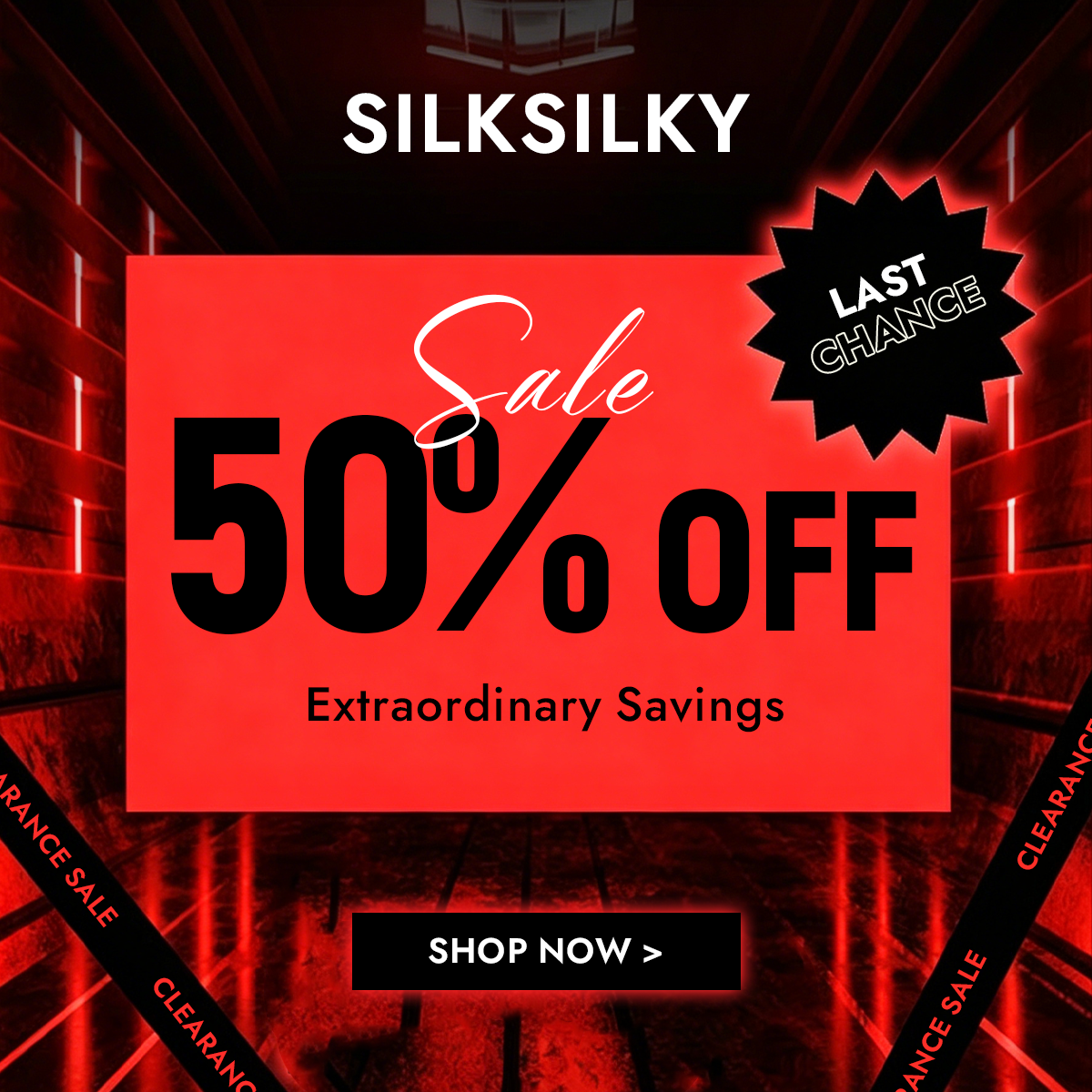 SilkSilky Pajamas Facebook ad