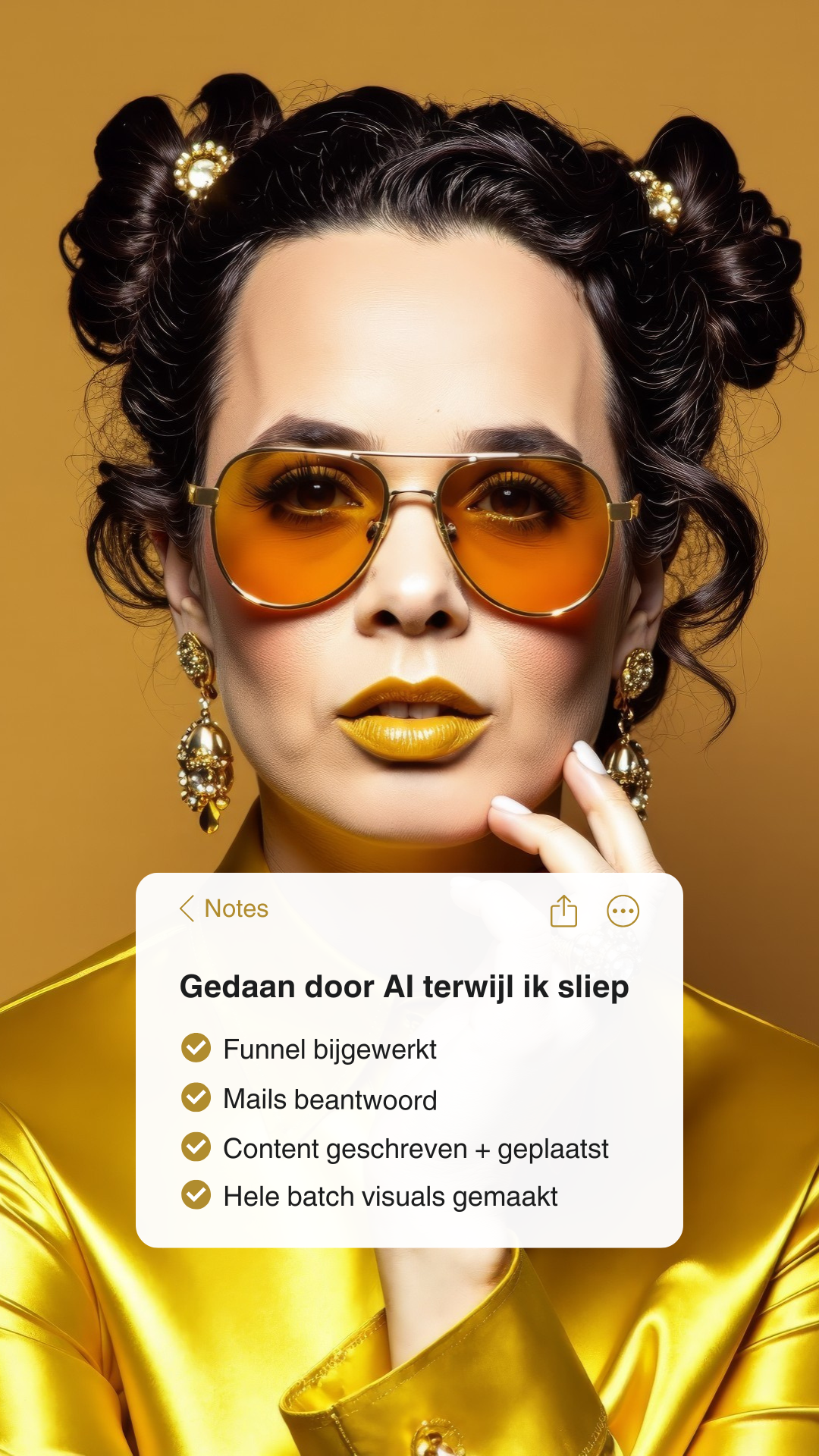 Simone Levie Facebook ad: AI Masterclass - AI, apps, salespagina's en meer →
