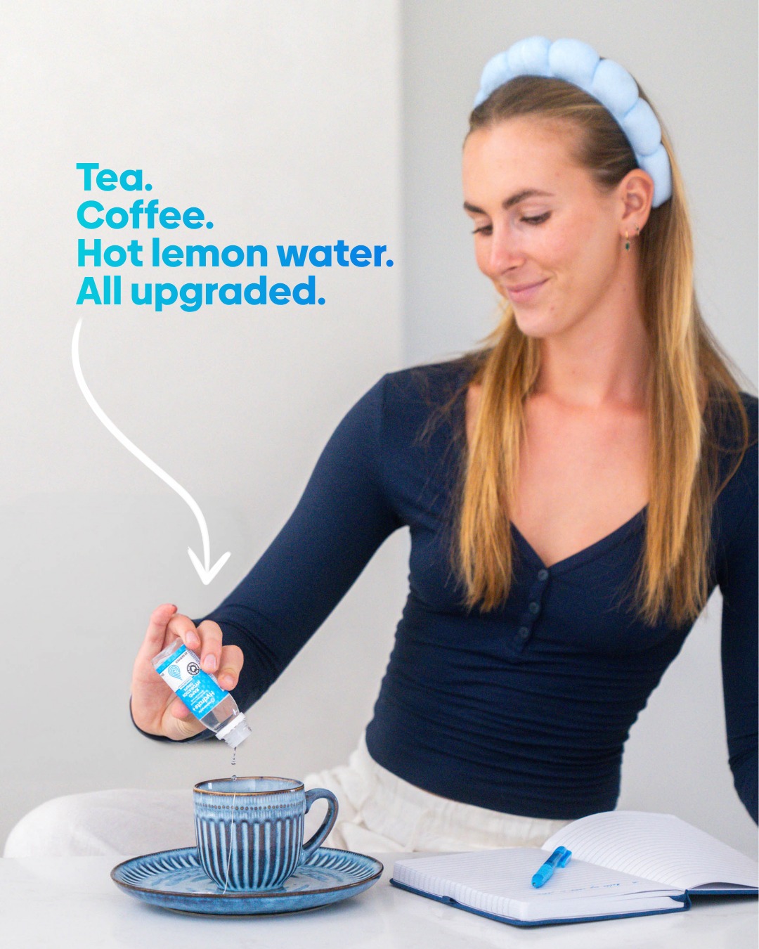 Mineralyte Facebook ad: Your morning brew, but working harder.