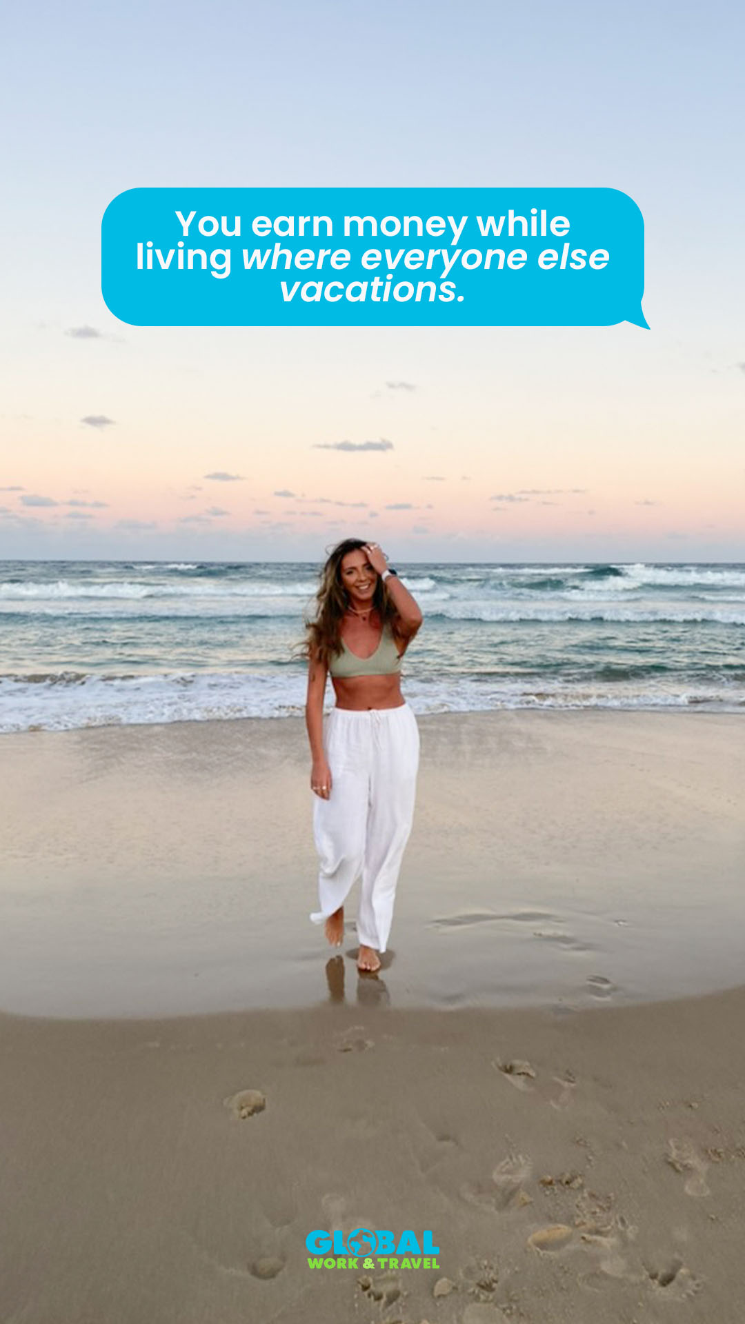 Global Work & Travel Facebook ad