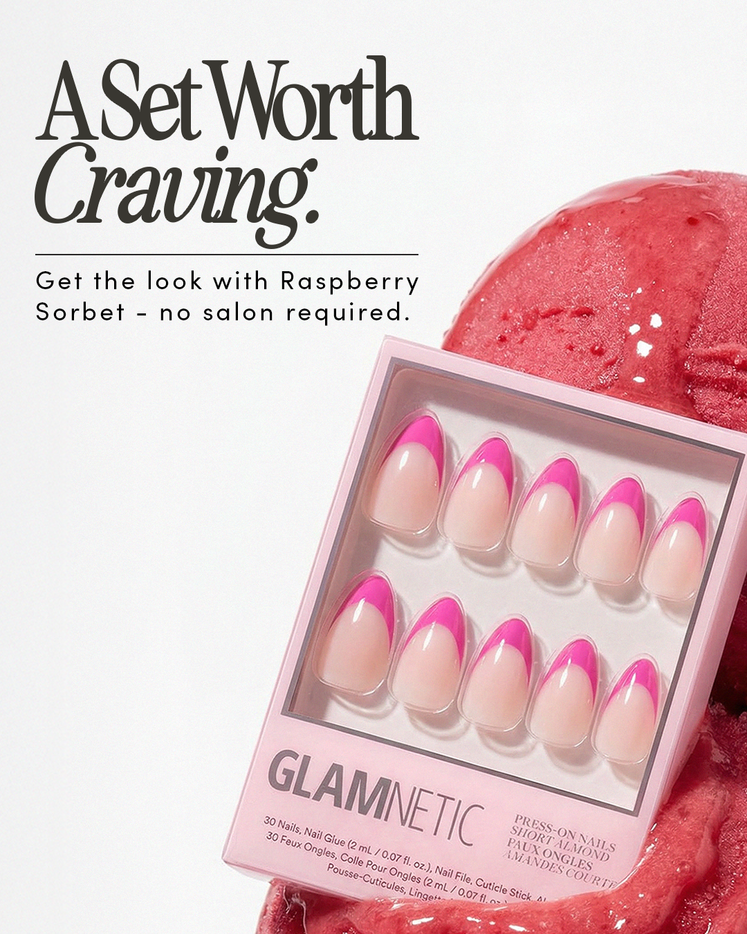 Glamnetic Facebook ad