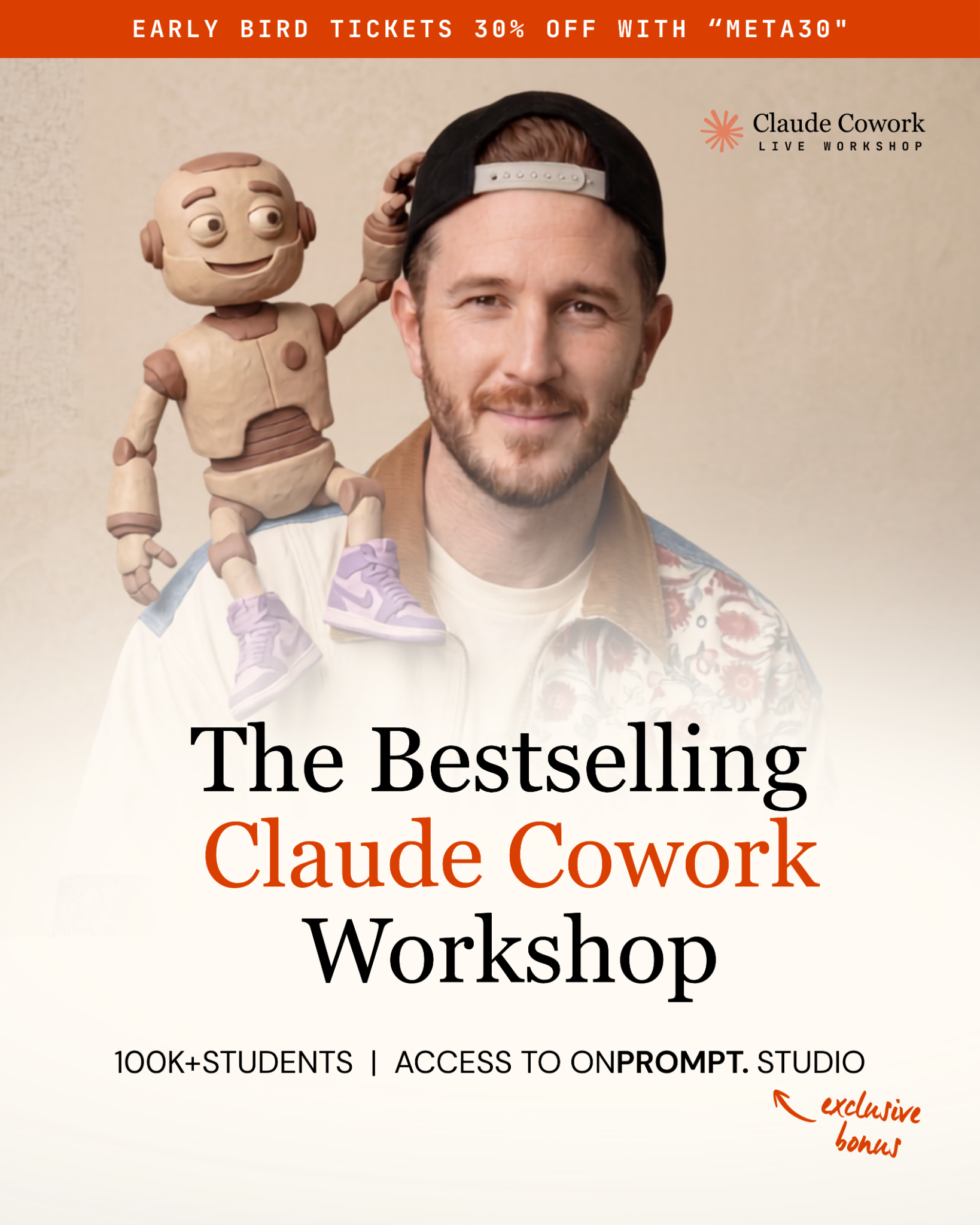 AdVenture Media Facebook ad: Claude Cowork: New Dates Released