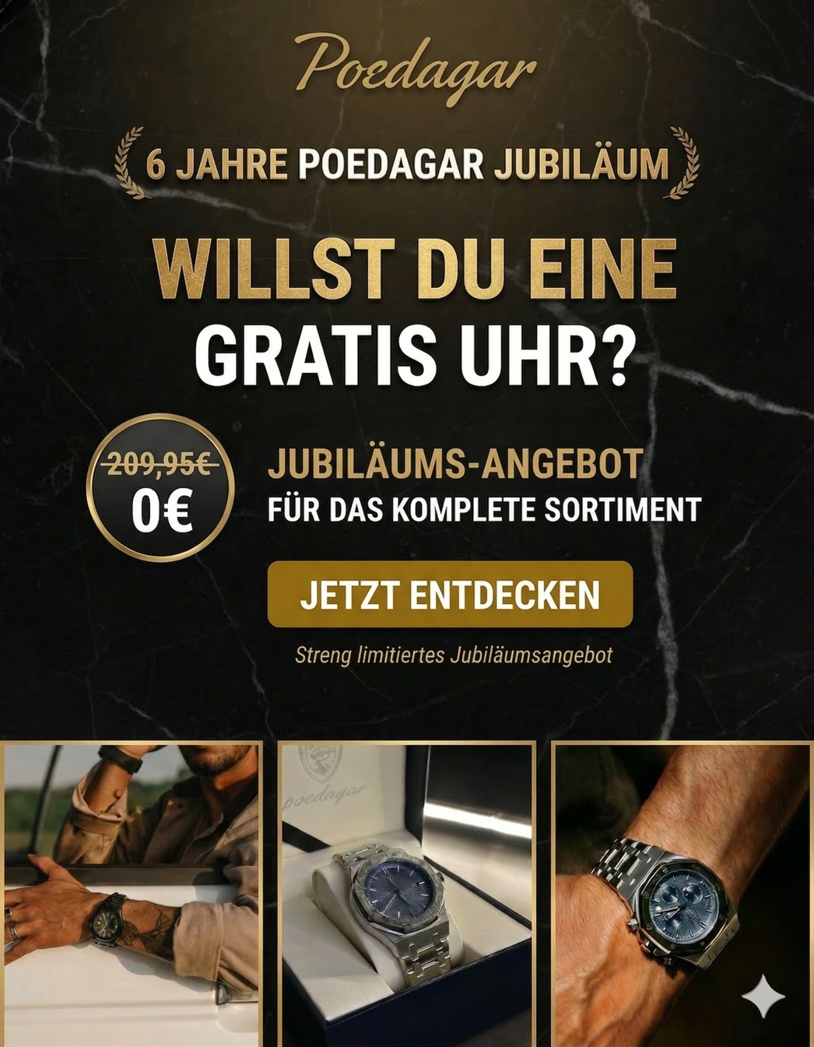 Poedagar Facebook ad: OFFIZIELLER STORE: 2 FÜR 1!.