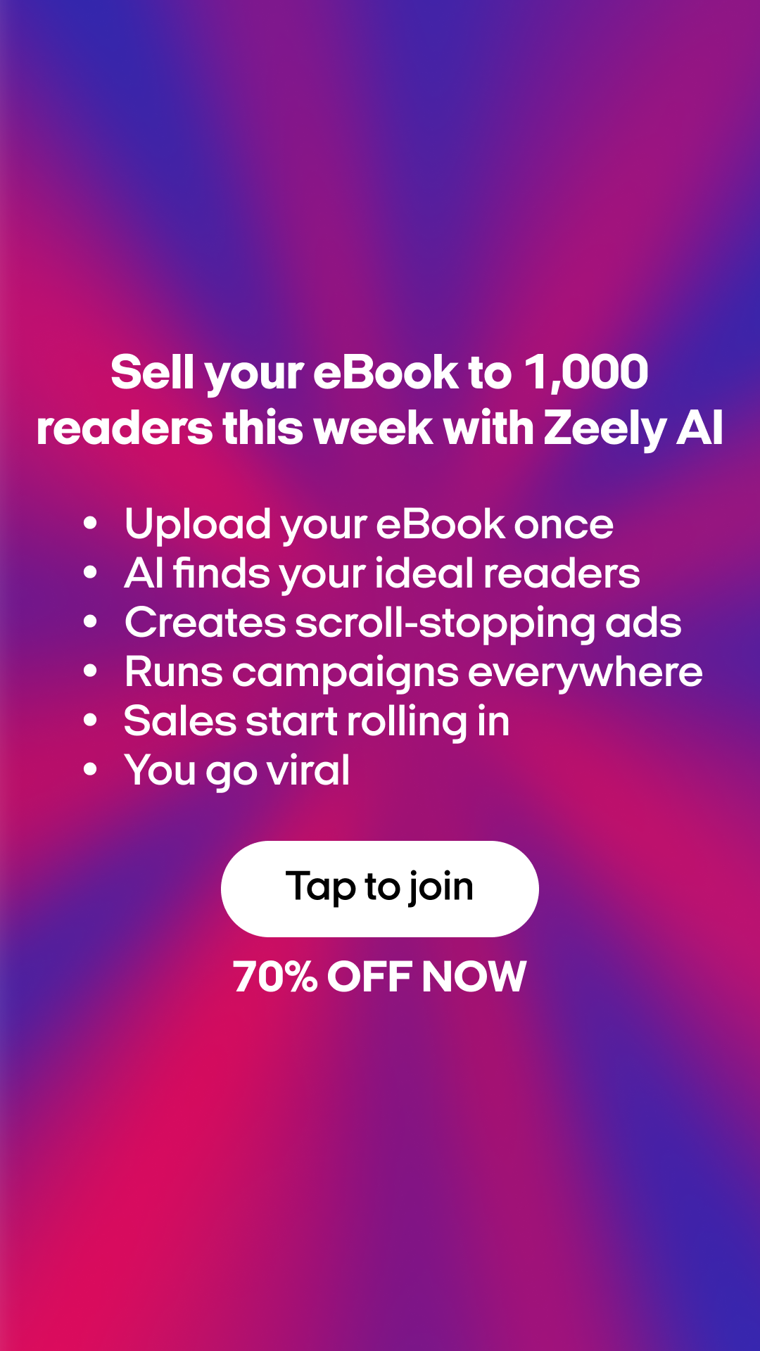 Zeely Facebook ad