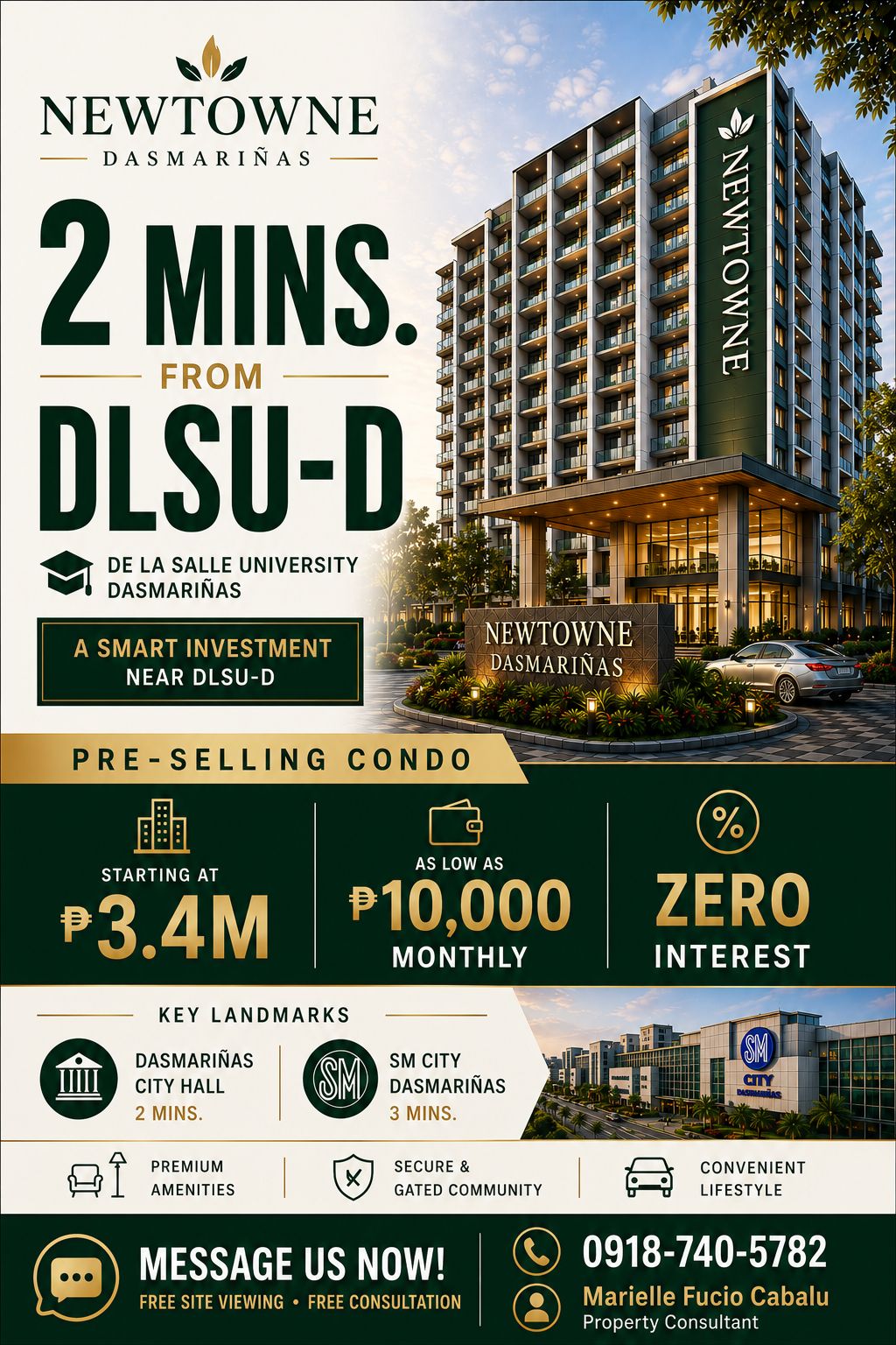 Newtowne Dasmariñas by Marielle Facebook ad