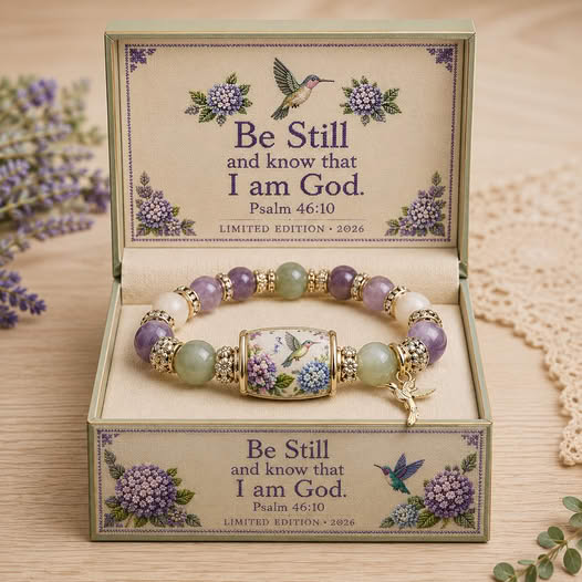 LITB Home Bestseller Facebook ad: Hummingbird Garden Faith Bracelet