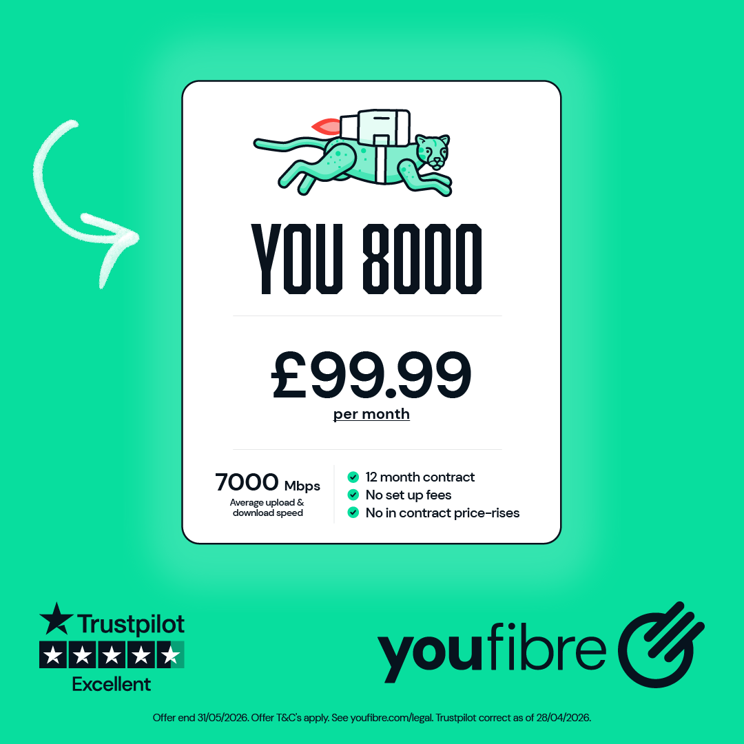 YouFibre Facebook ad