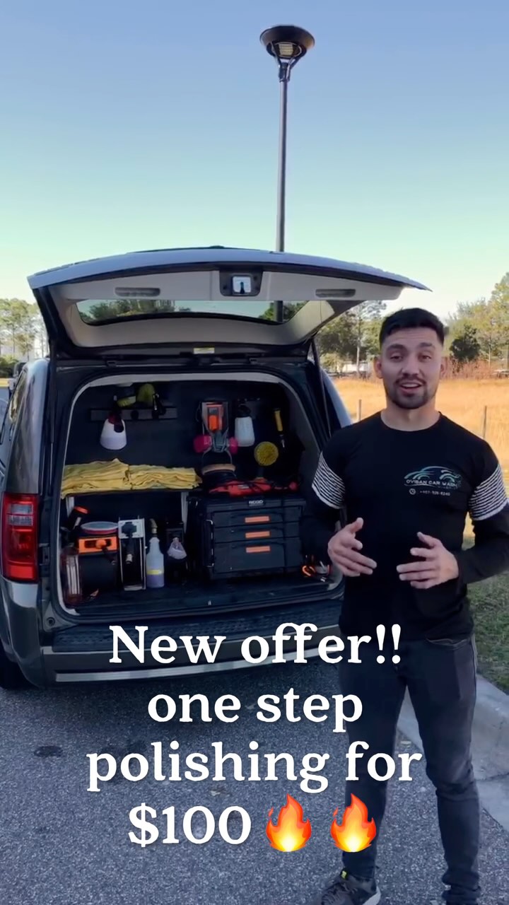 Mobile detailing ovisan Facebook ad: One step polishing for $100