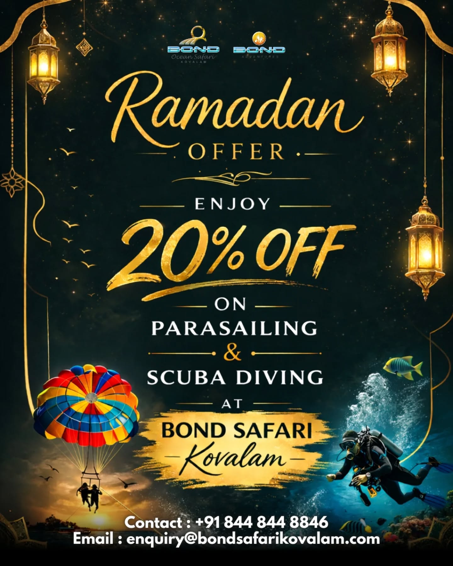 Bond Safari Kovalam Facebook ad: Celebrate this blessed season with adventure &…