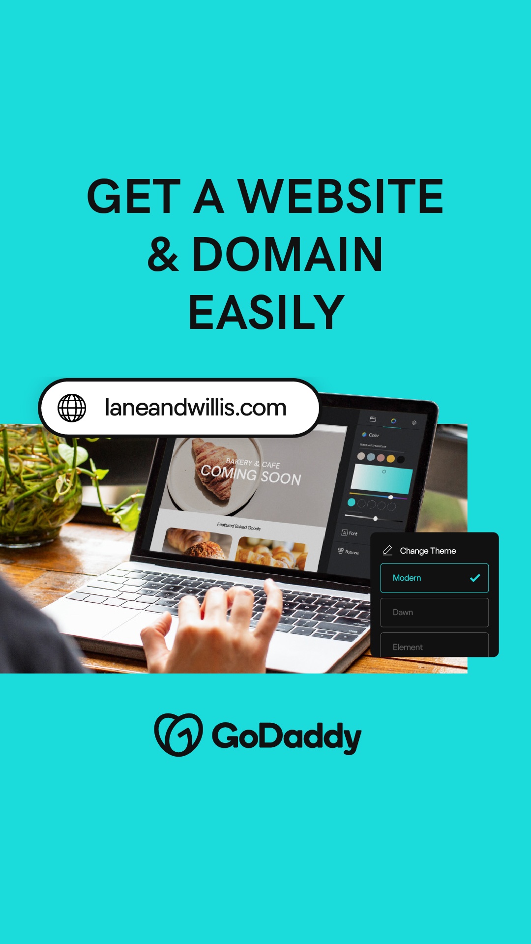 GoDaddy Facebook ad