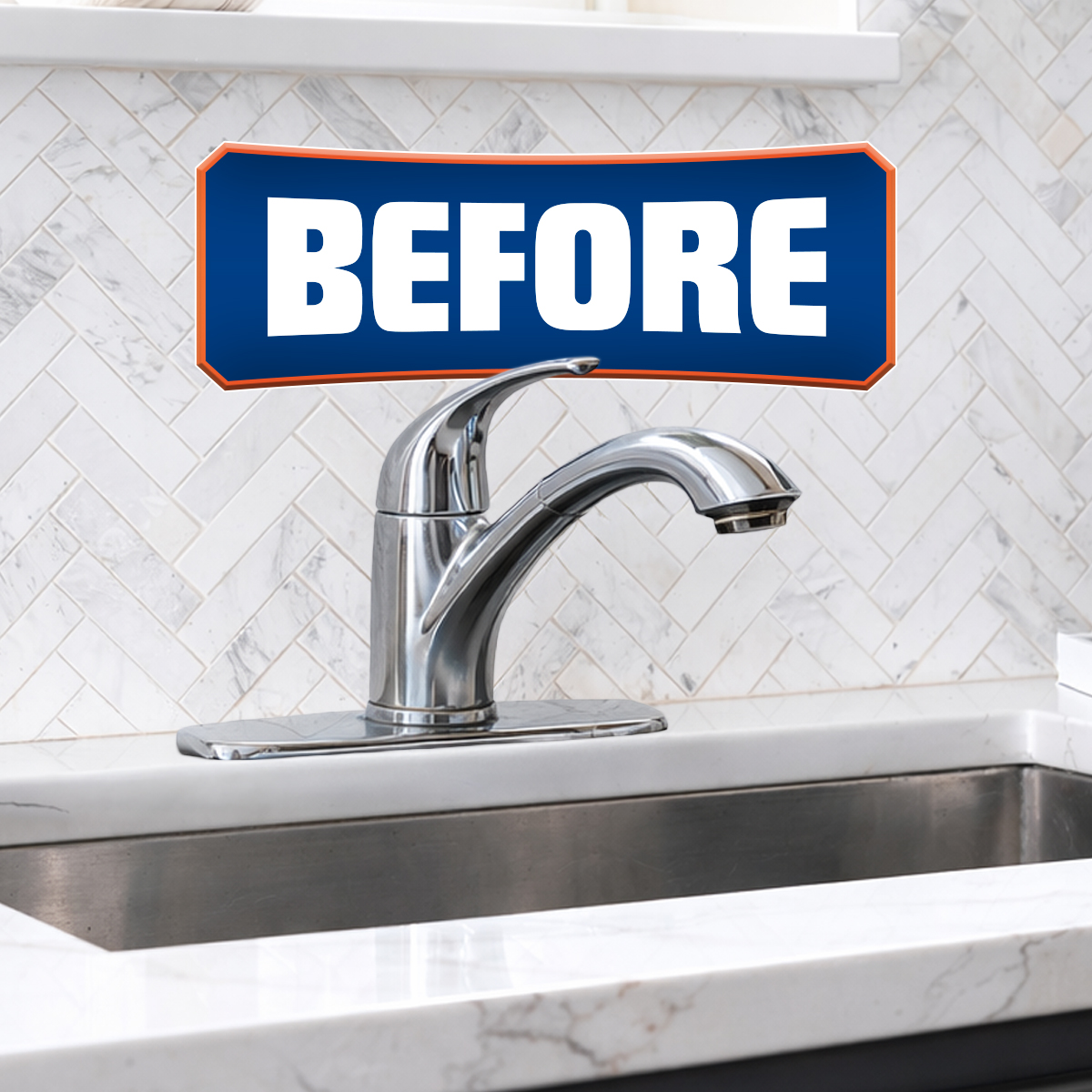 Bullseye Home Services Facebook ad: Outdated faucet? Worn finish?