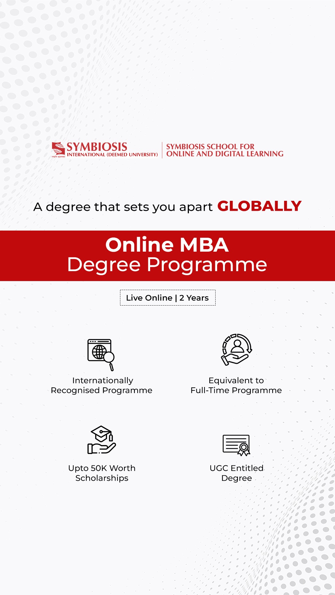 Symbiosis School of Online and Digital Learning - SSODL Facebook ad