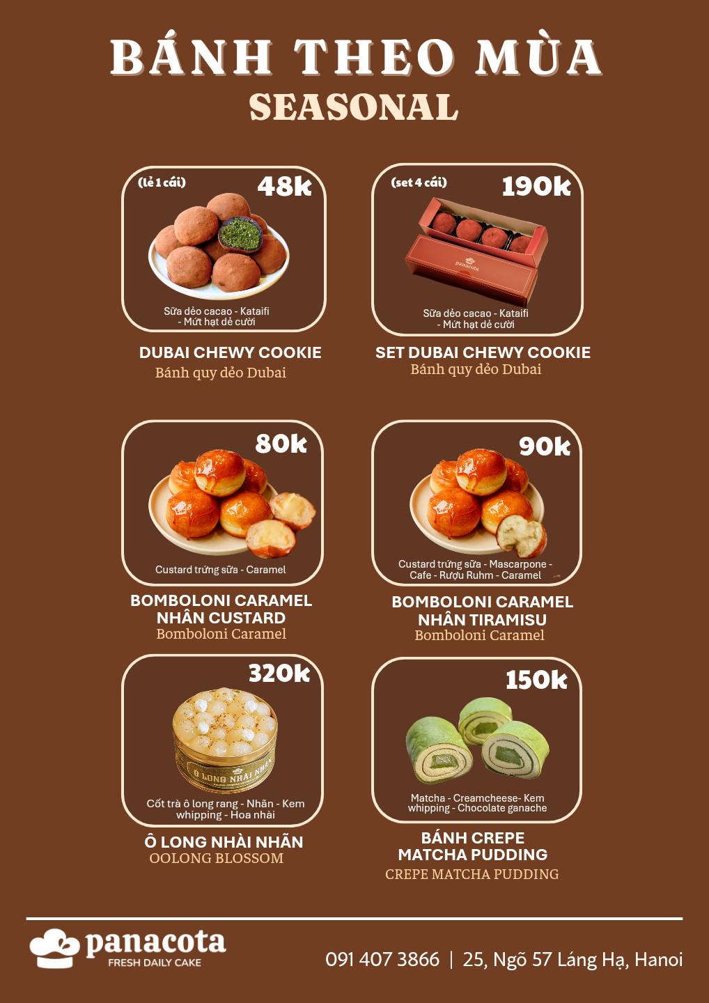 Tiệm bánh Panacota Facebook ad