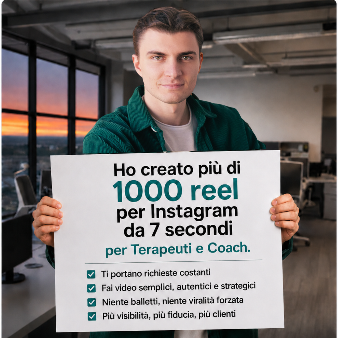Fede Ferrarelli - Marketing per Coach, Consulenti e Formatori Facebook ad: Ricevi richieste da Instagram come Coach o Terapeuta