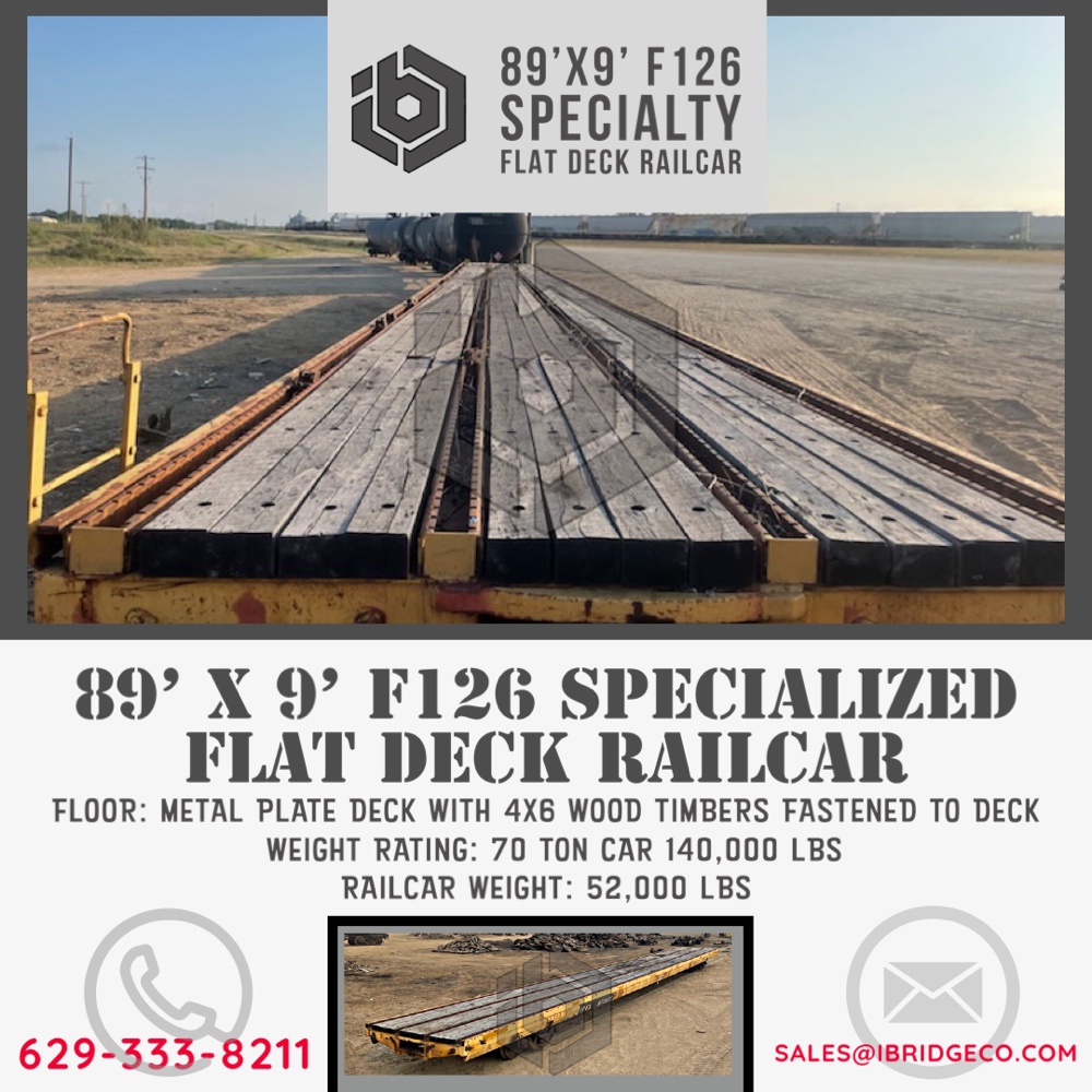 Innovative Bridge Company, LLC Facebook ad: Railcar Bridges and Tank Car Pipe Culverts For Sale or Rent