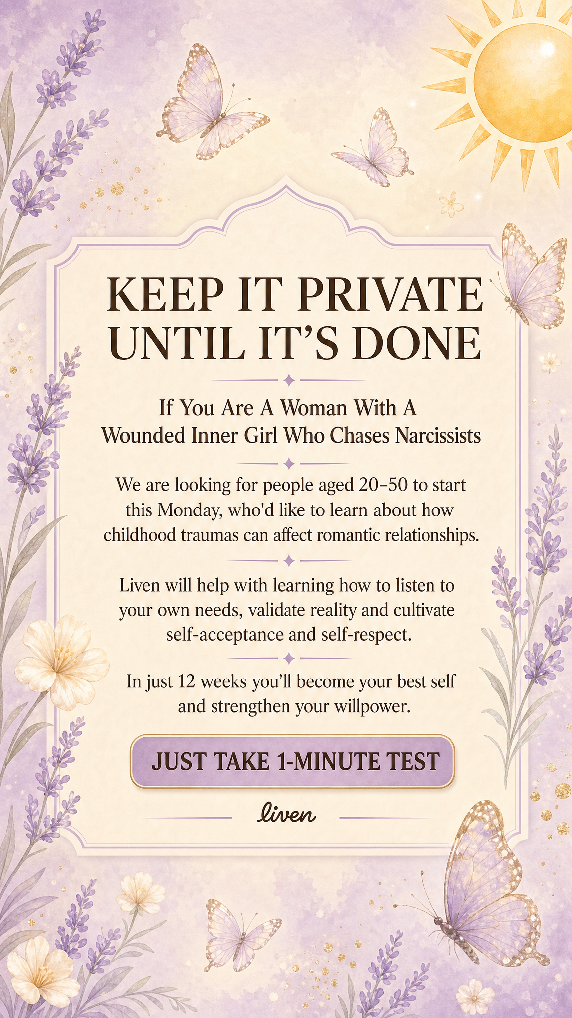 Olivia Parker Facebook ad
