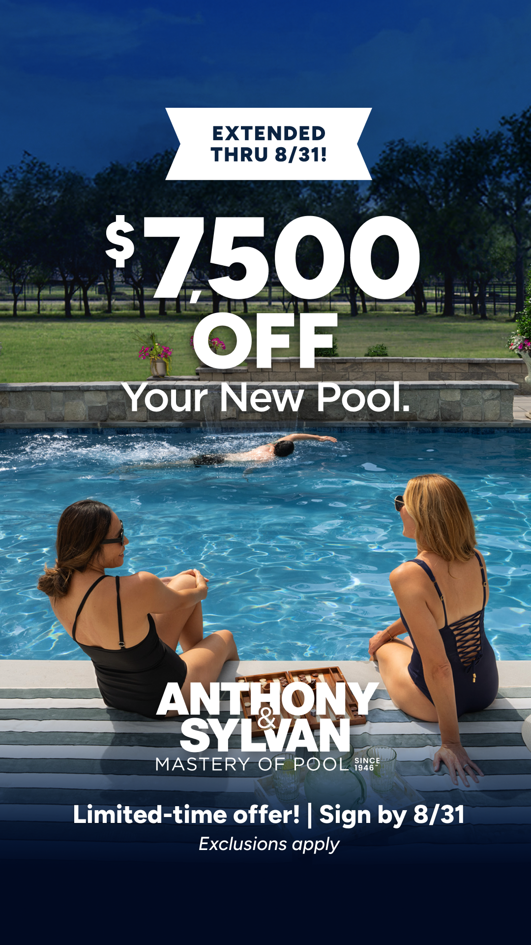 Anthony & Sylvan Pools Facebook ad