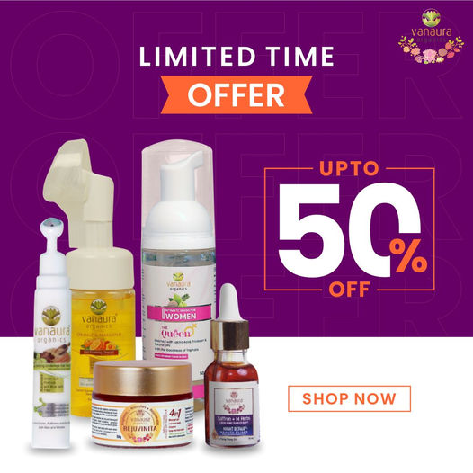 Vanaura Organics - Experience the Essence of Ayurveda Facebook ad