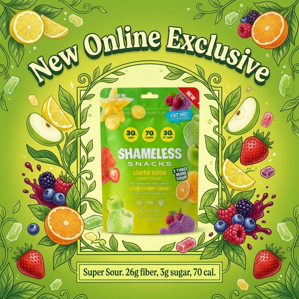 Shameless Snacks Facebook ad