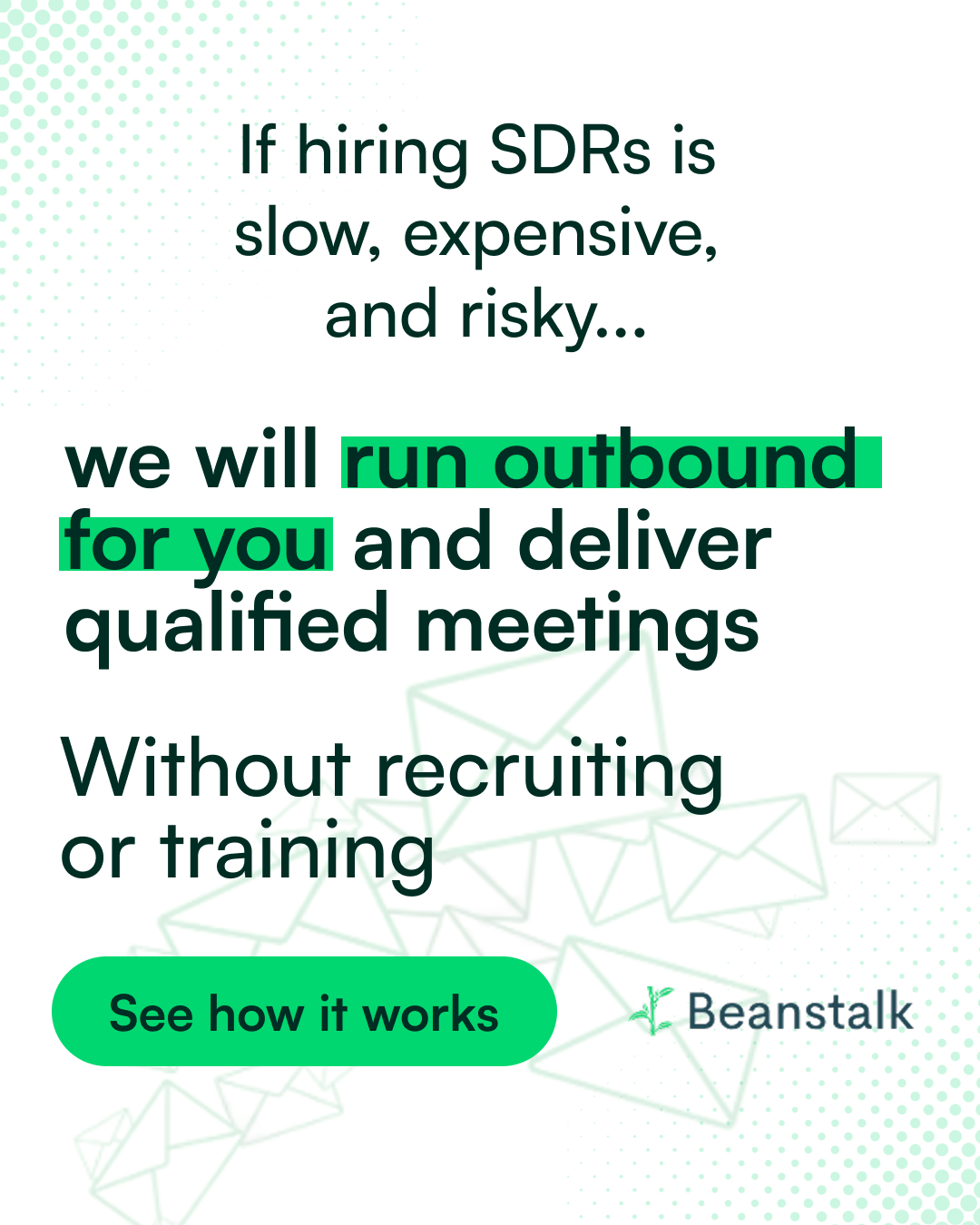 Beanstalk Consulting Facebook ad: Qualified meetings, delivered
