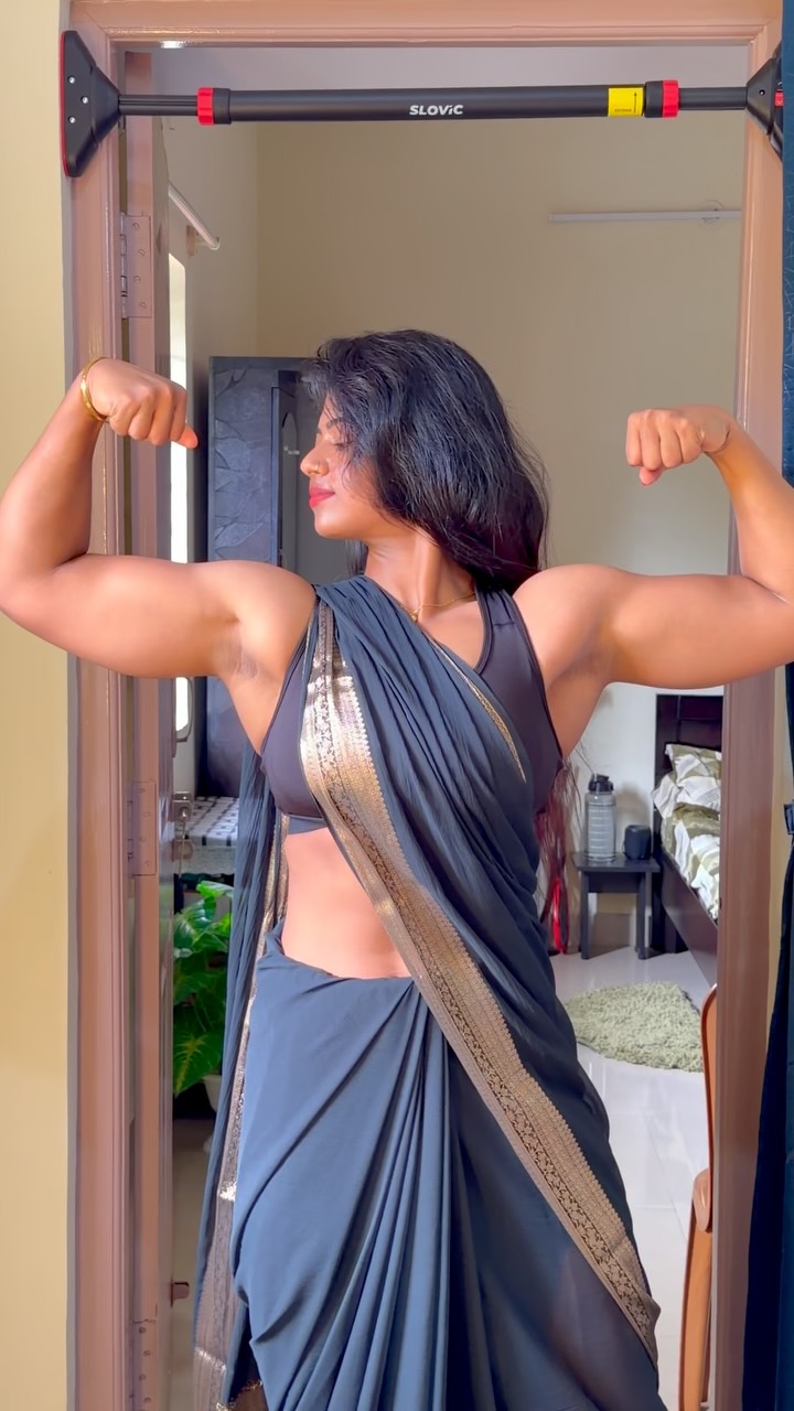 Slovic Fitness Facebook ad: Saree on. Strength on