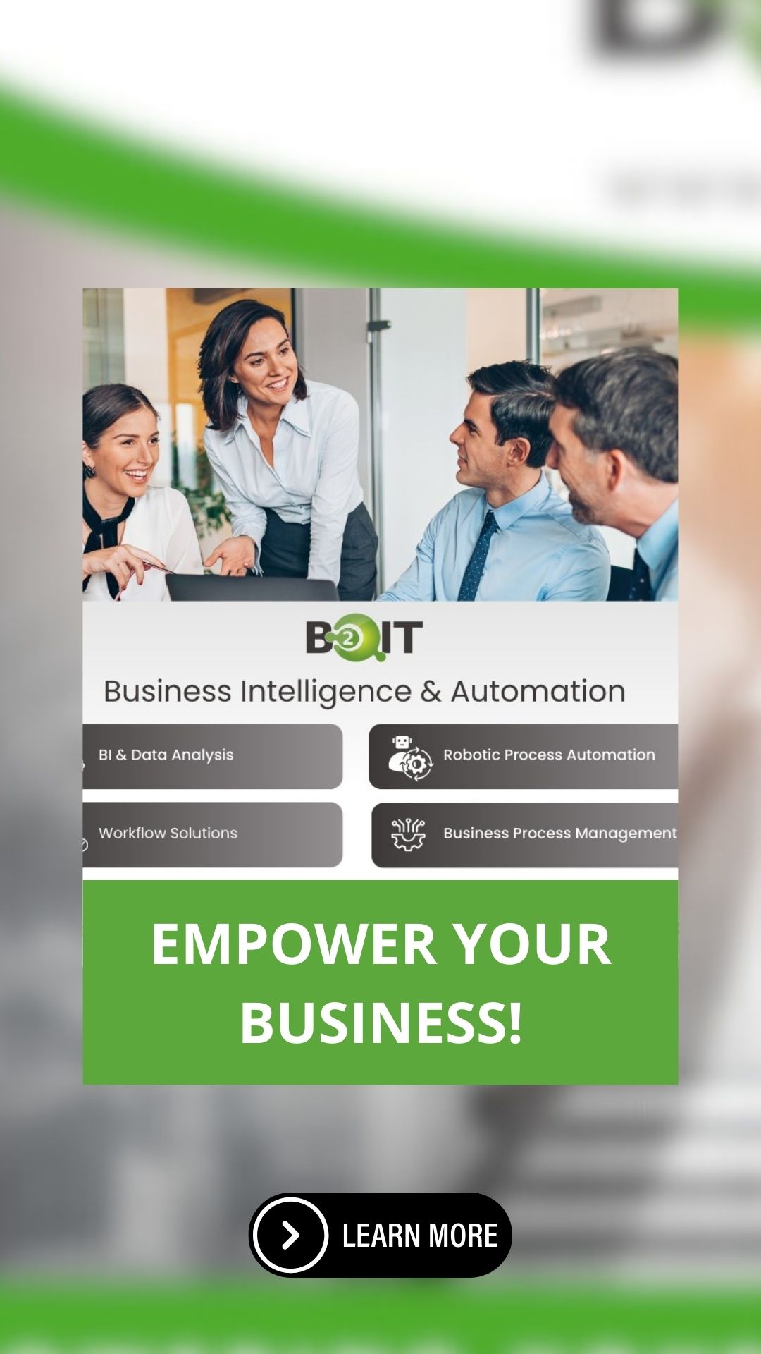 B2IT Facebook ad from Aug 12, 2025