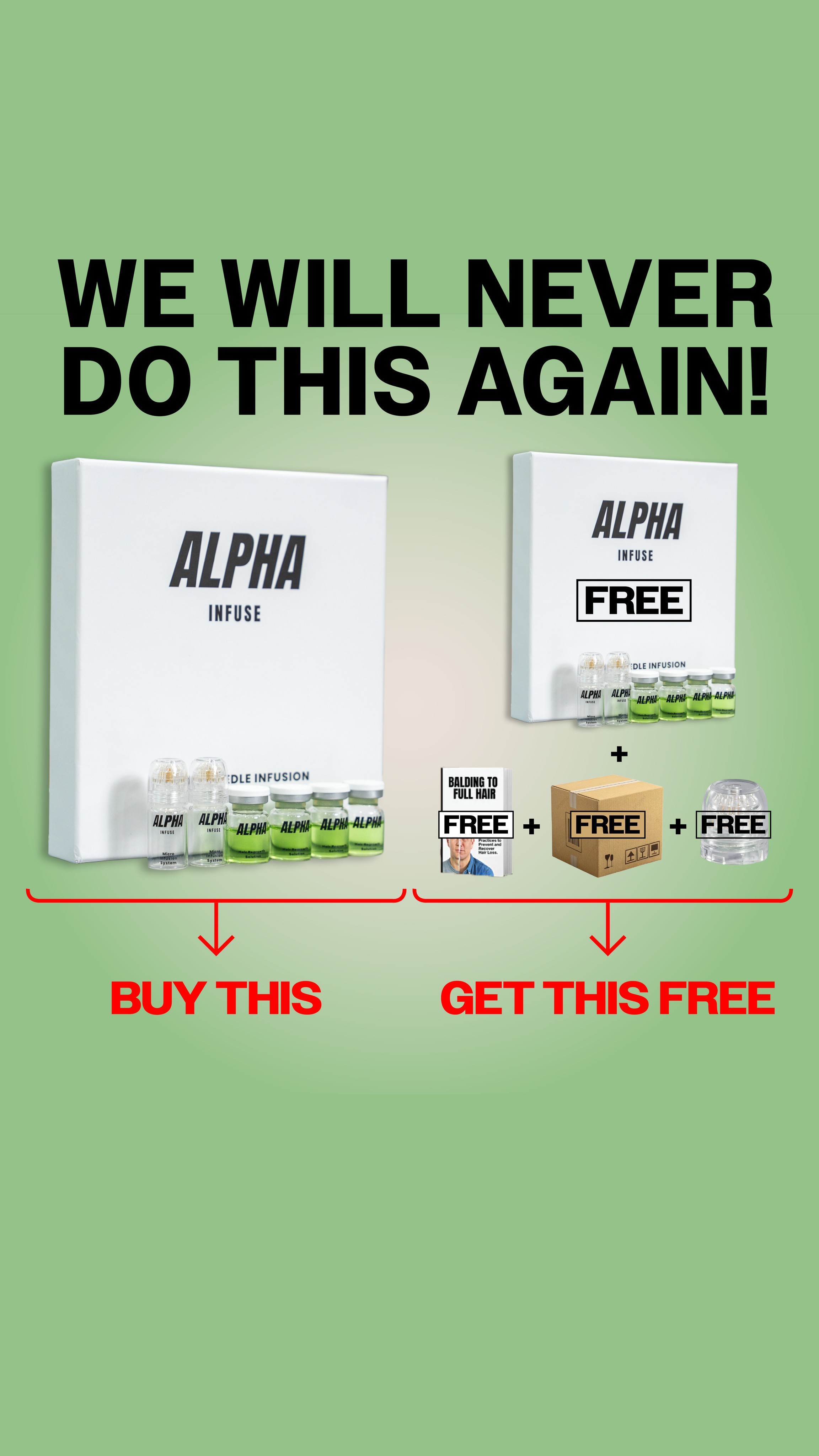 AlphaInfuse Facebook ad
