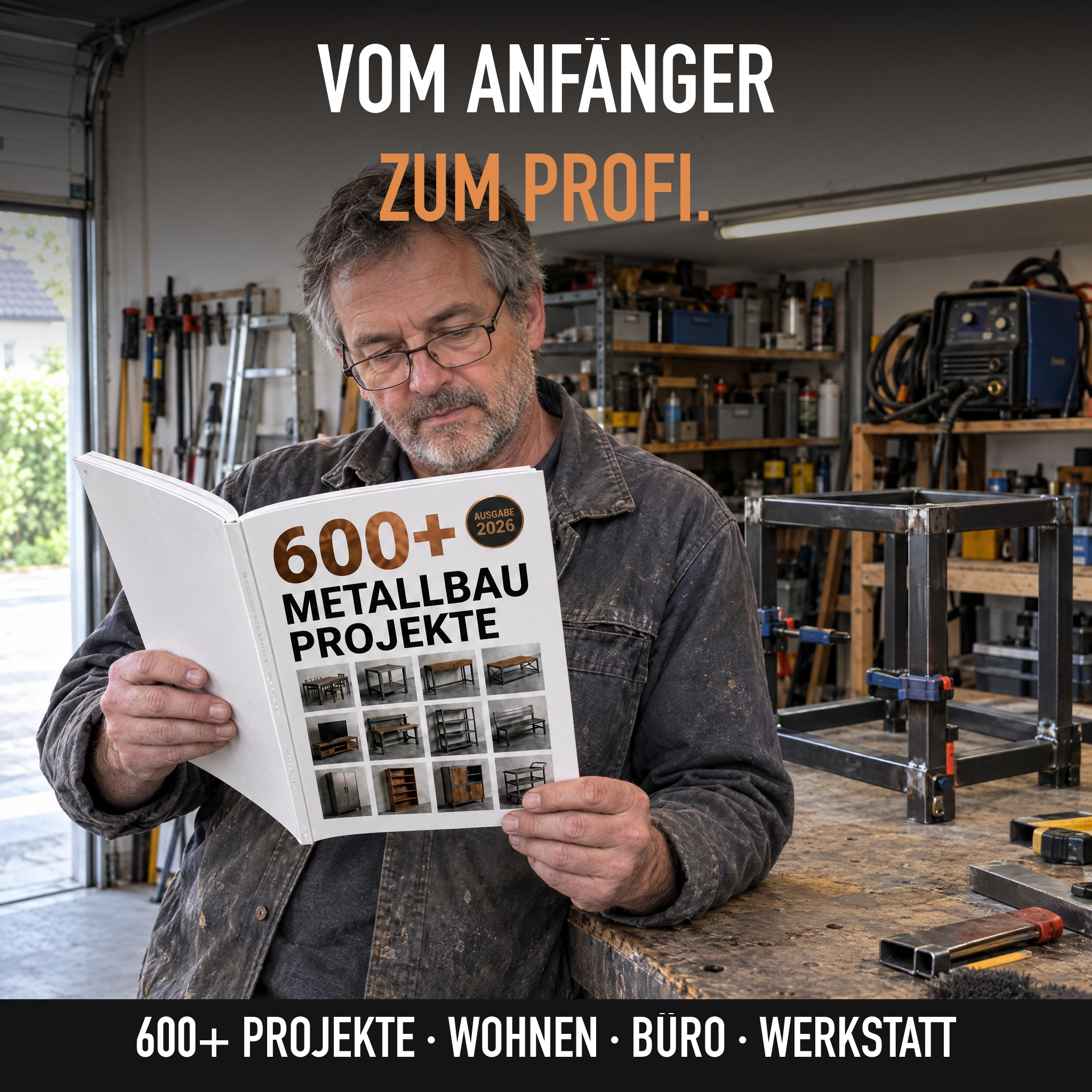 Master Crafts DIY Facebook ad: 600+ Metallbau Projekte