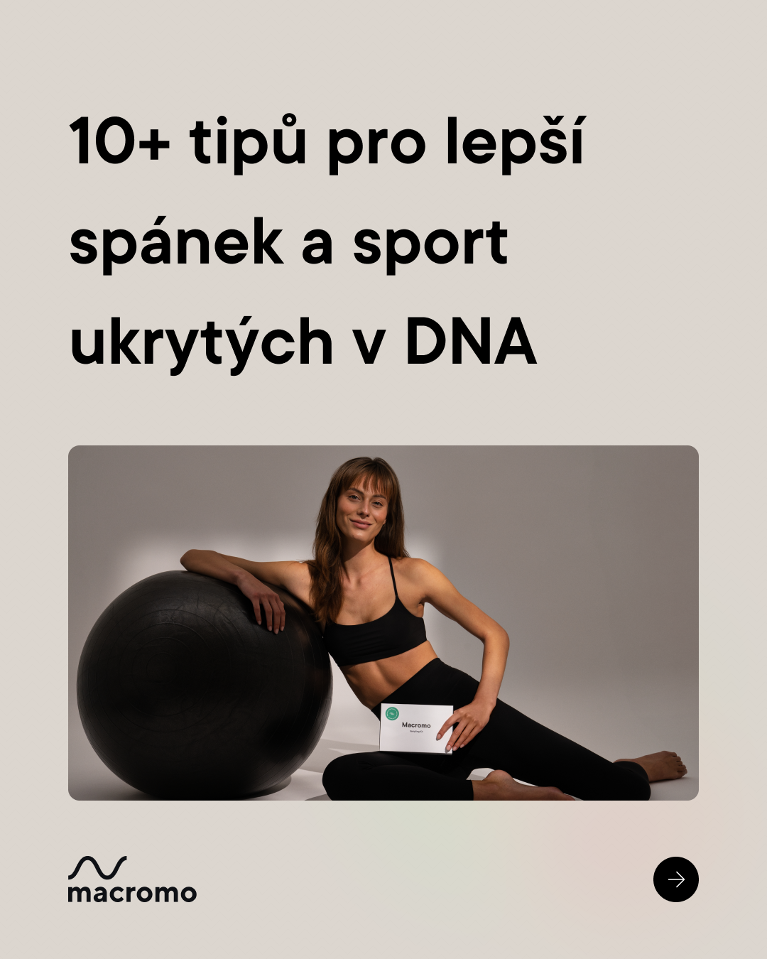 Macromo Facebook ad: Tvá DNA skrývá důležité zdravotní informace.
