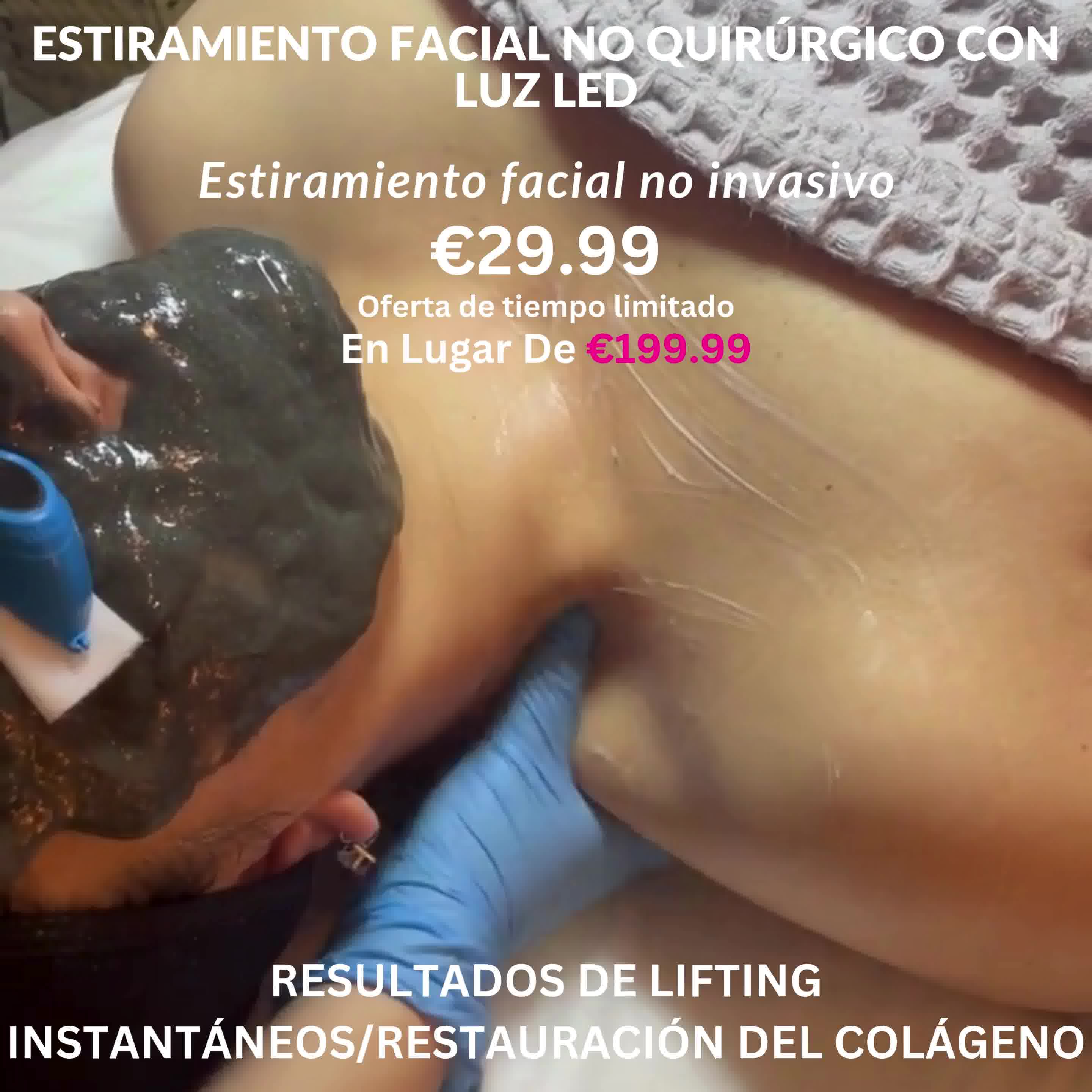 Grand Skin Treatments Facebook ad: ¡Consigue el tuyo por €29 solo HOY! (95% de descuento)