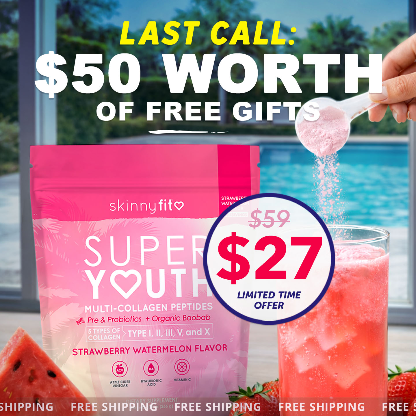 SkinnyFit Facebook ad