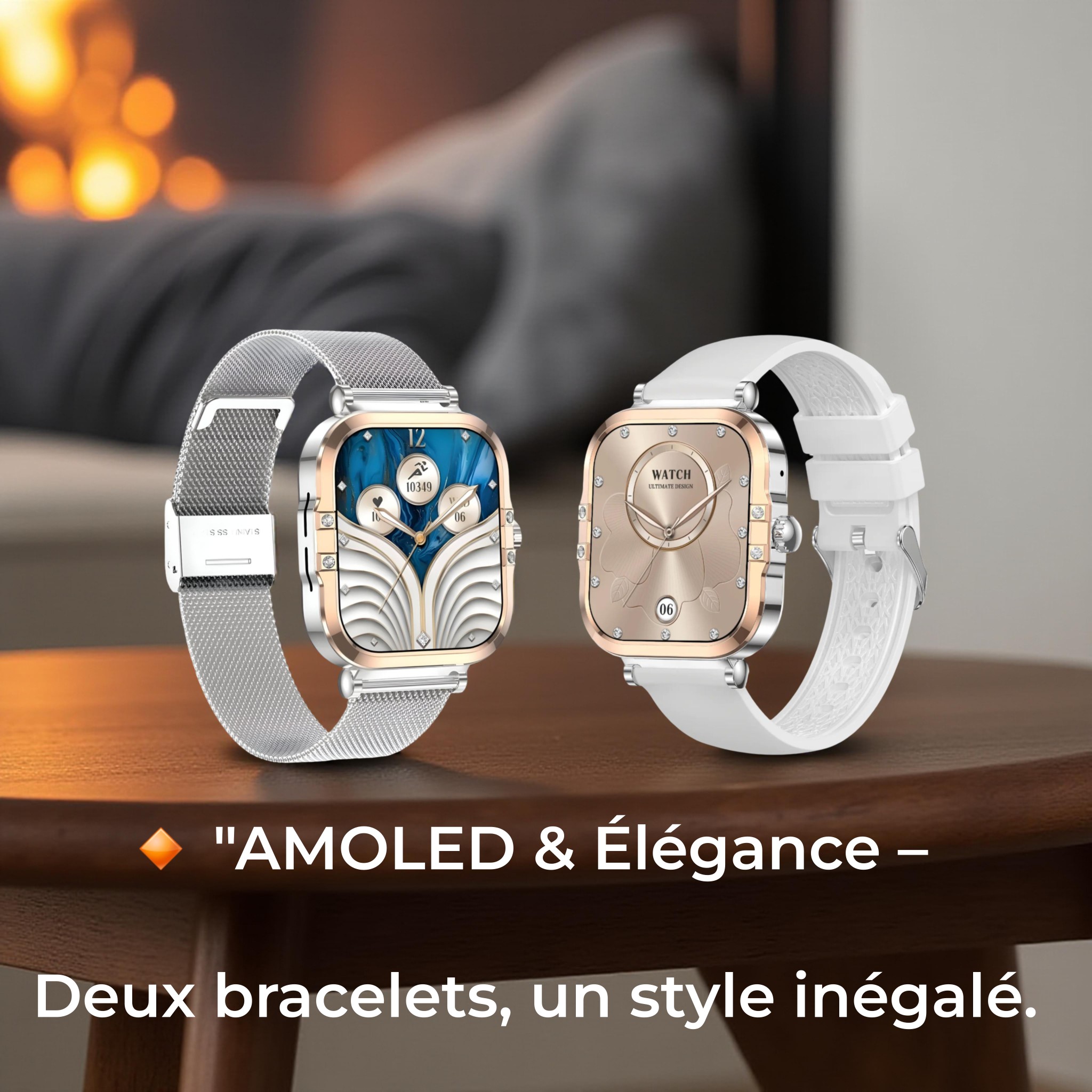 Luxora Watch Facebook ad: Luxora Montre Connectée Femme, Écran AMOLED 1,75″ HD…