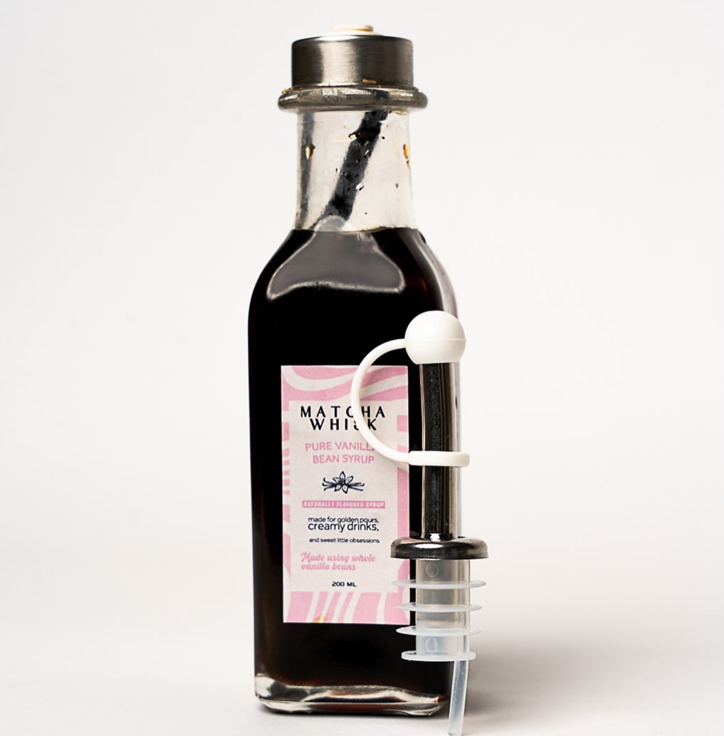 matchawhisk.kw Facebook ad: Pure Madagascar vanilla bean syrup!