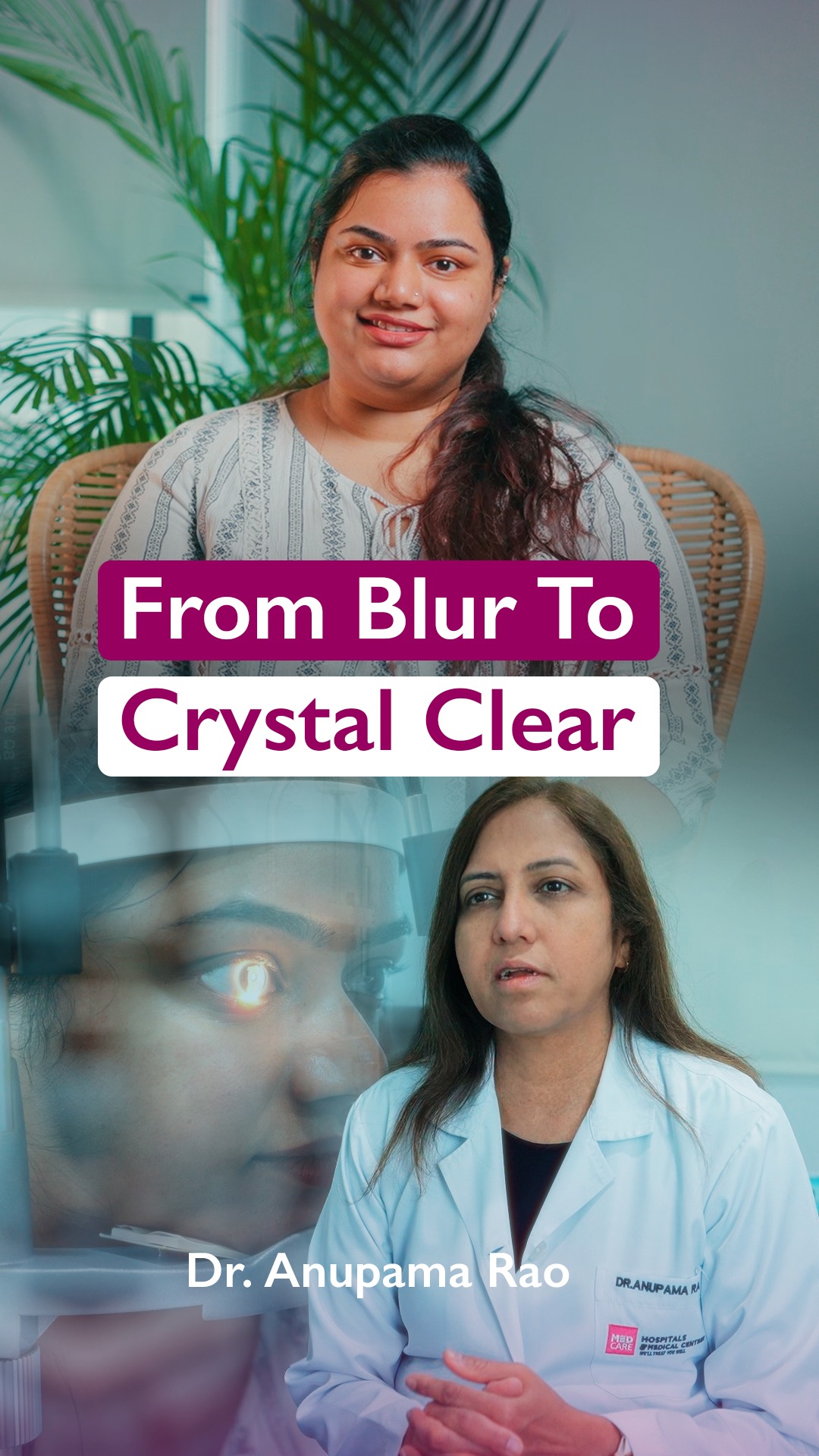 Medcare Facebook ad: When blurry vision starts affecting everyday life, it…