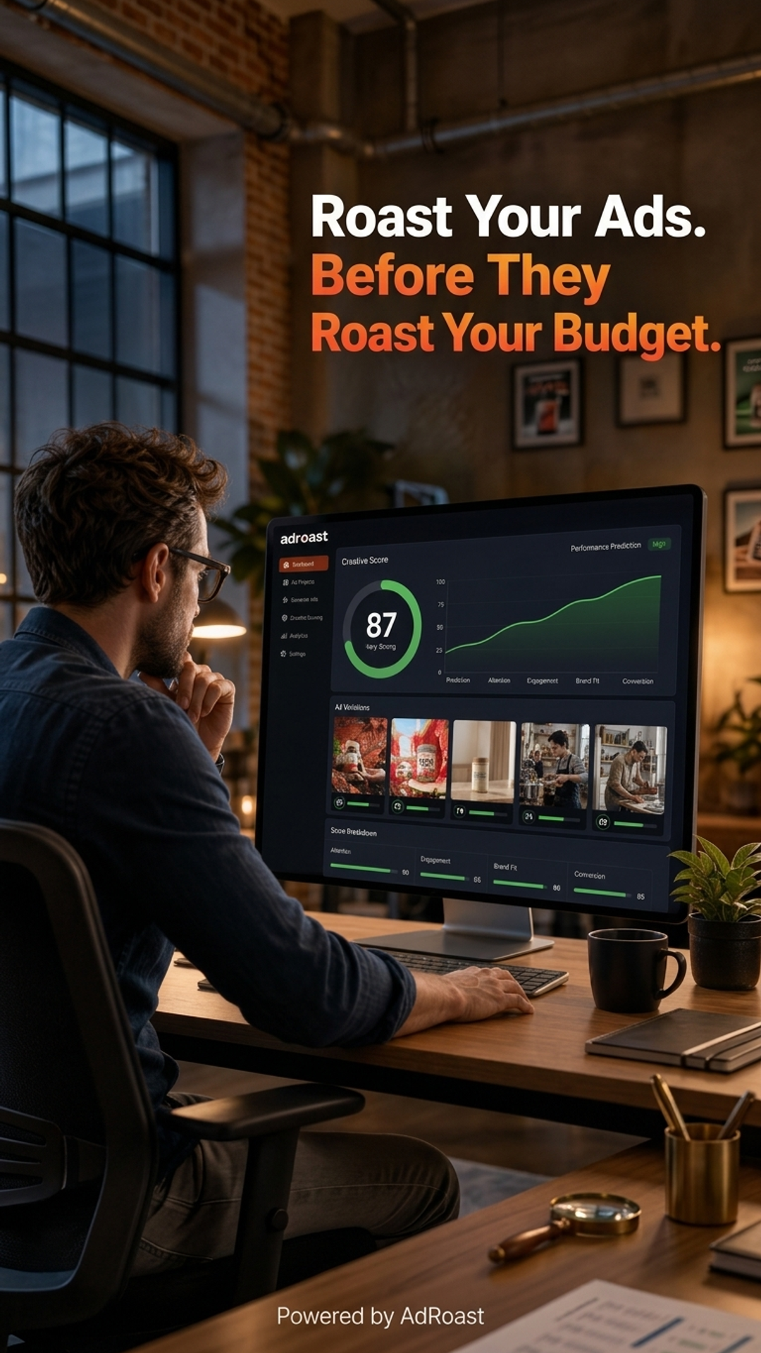 AdRoast.ai Facebook ad
