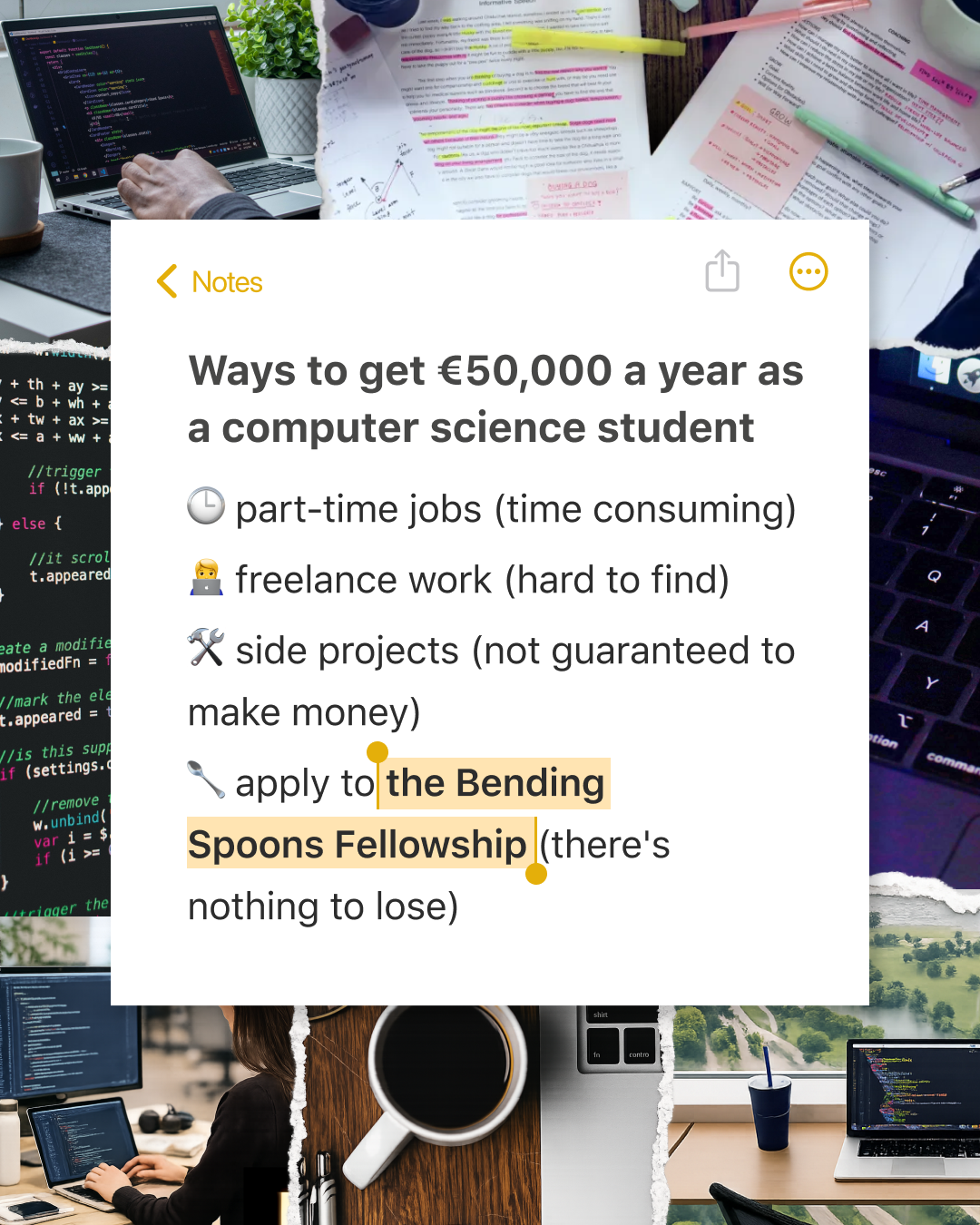 Bending Spoons Facebook ad