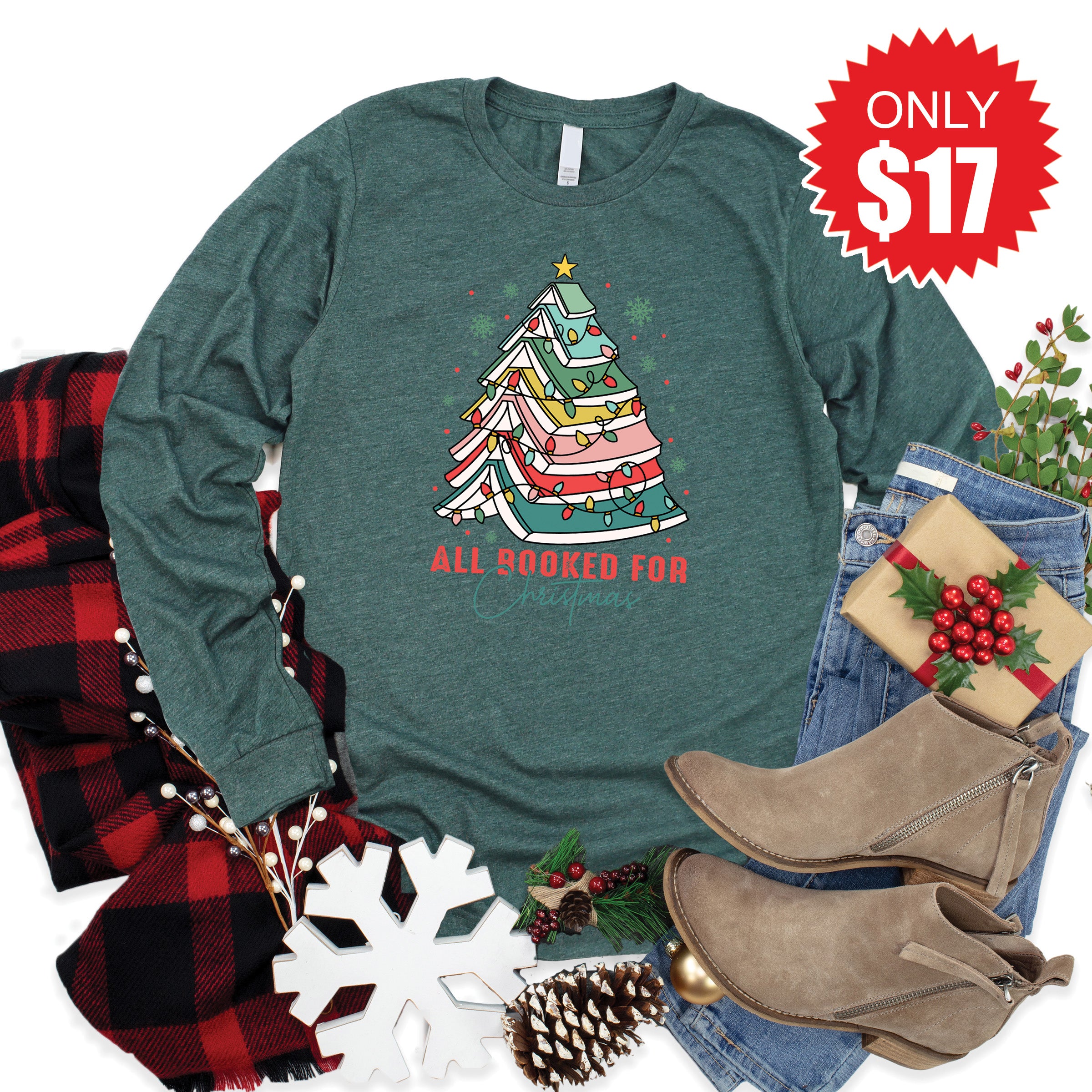 Love in Faith Facebook ad: Christmas Long Sleeves Starting at $17!